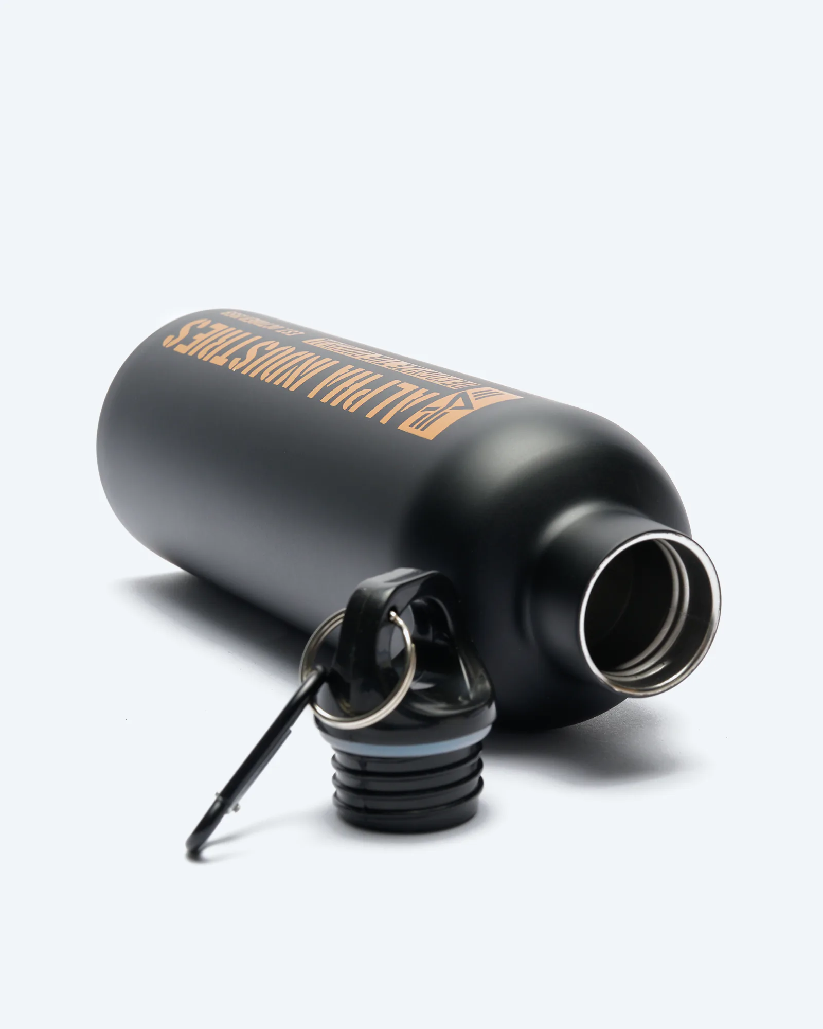 Alpha Industries Logo Water Bottle Black