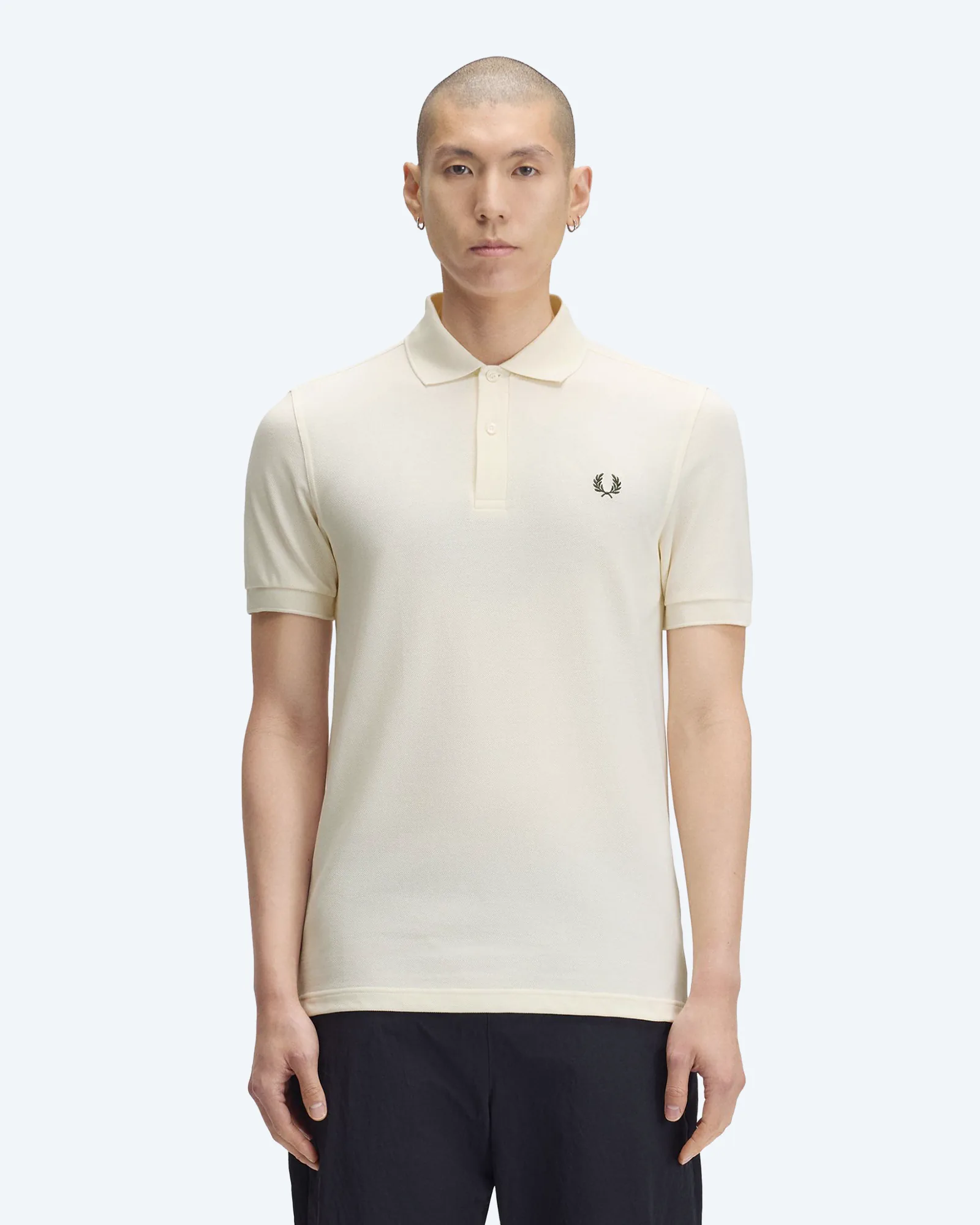 Fred Perry The Fred Perry Shirt Ecru/Nightgreen