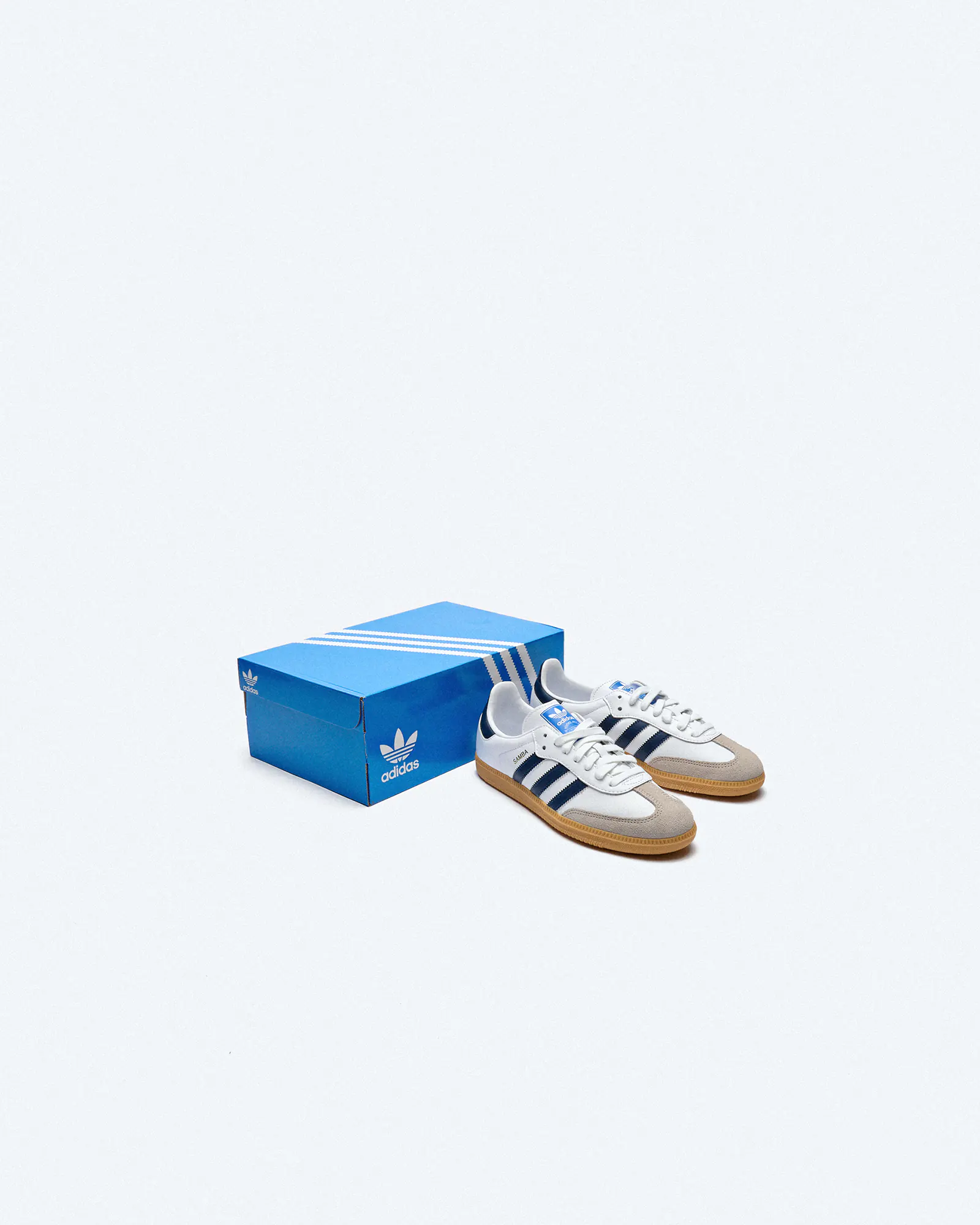 Adidas originals samba og trainer blue night / footwear white / gum online