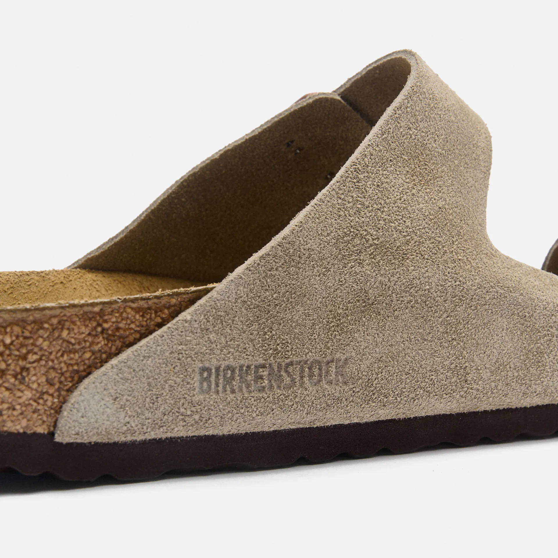 Birkenstock Arizona Suede Leather Sandals Taupe