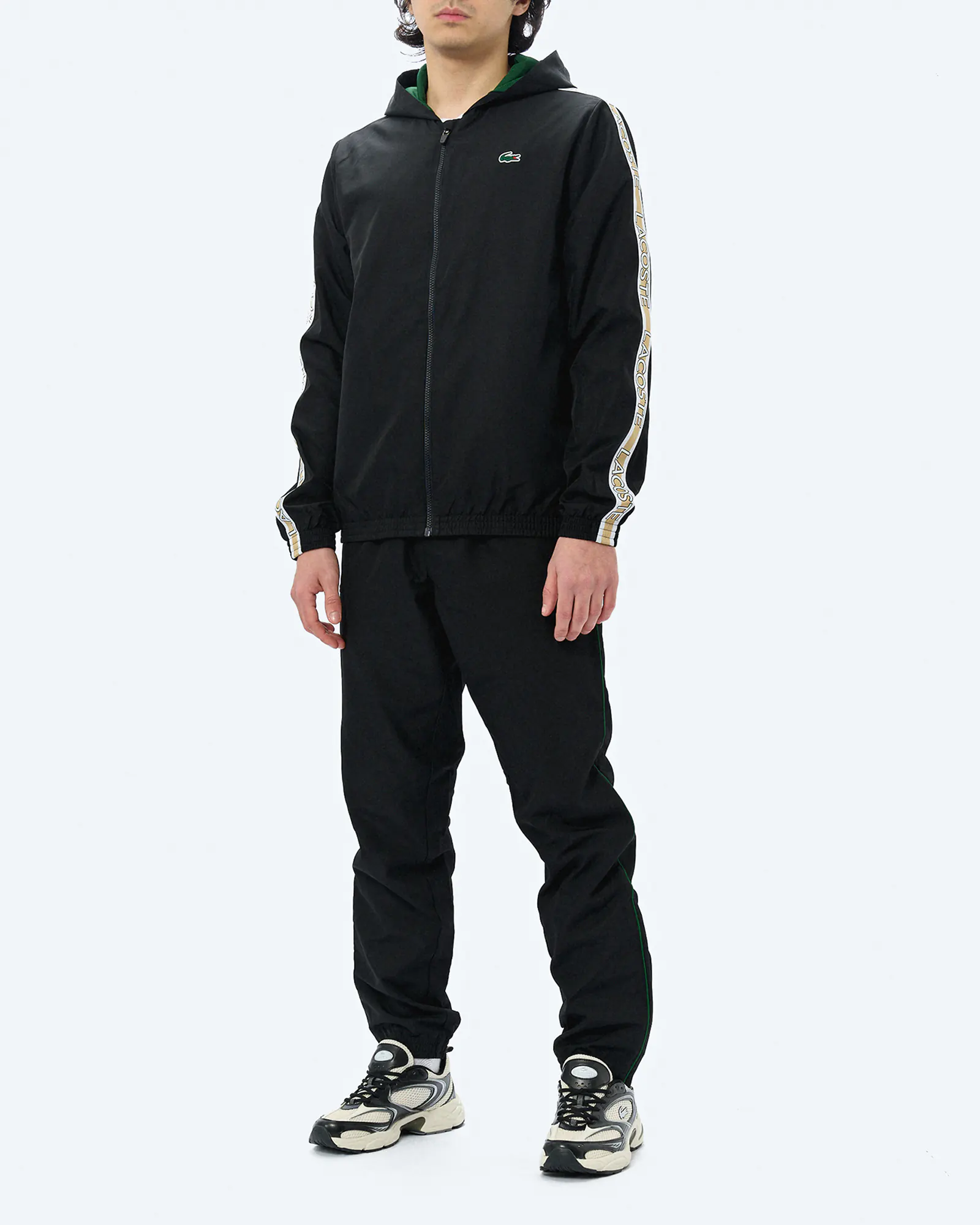 Lacoste Tape Tracksuit Black/Green Lacoste Tape Tracksuit Black/Green