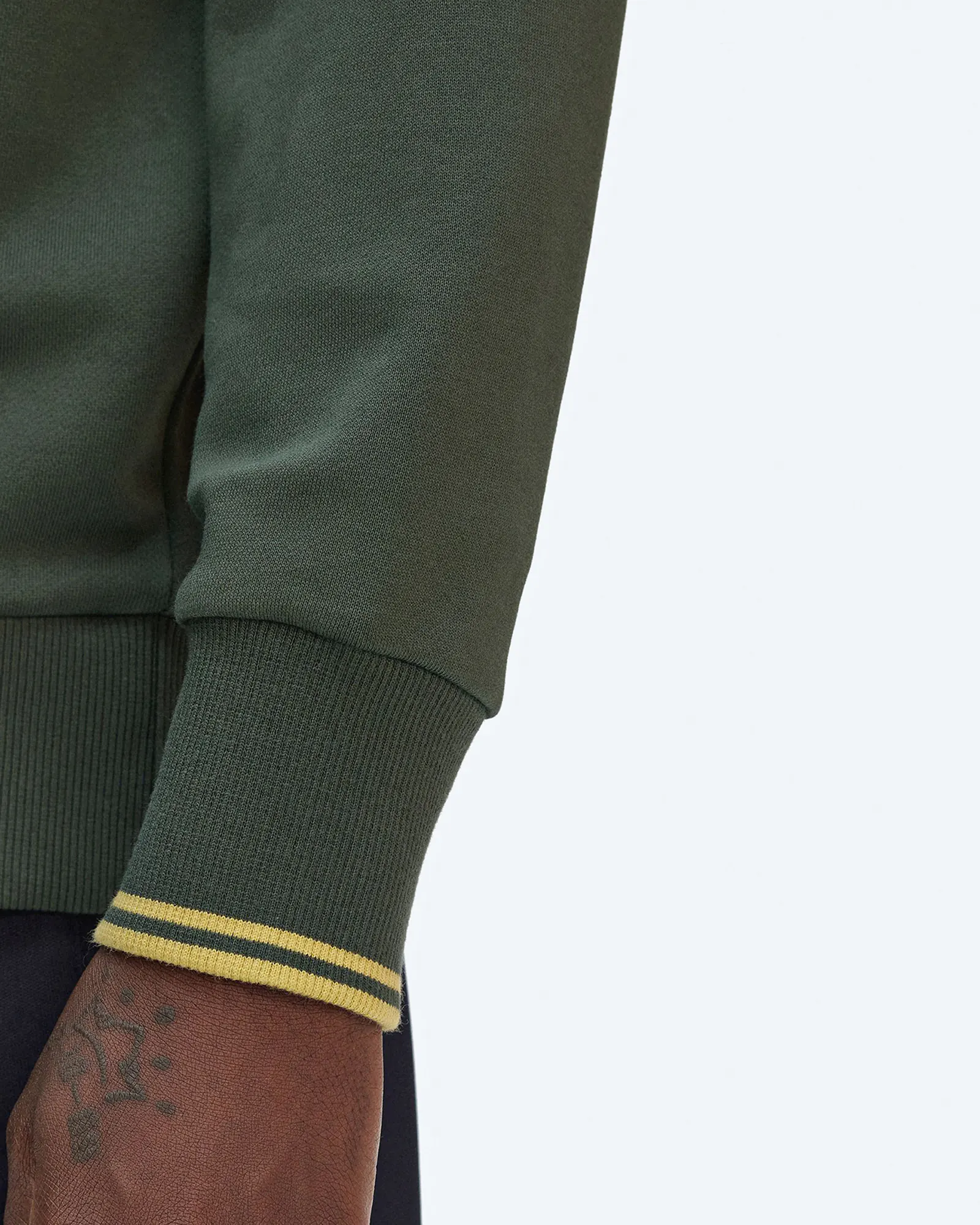 Fred Perry Crew Neck Sweatshirt Court Green