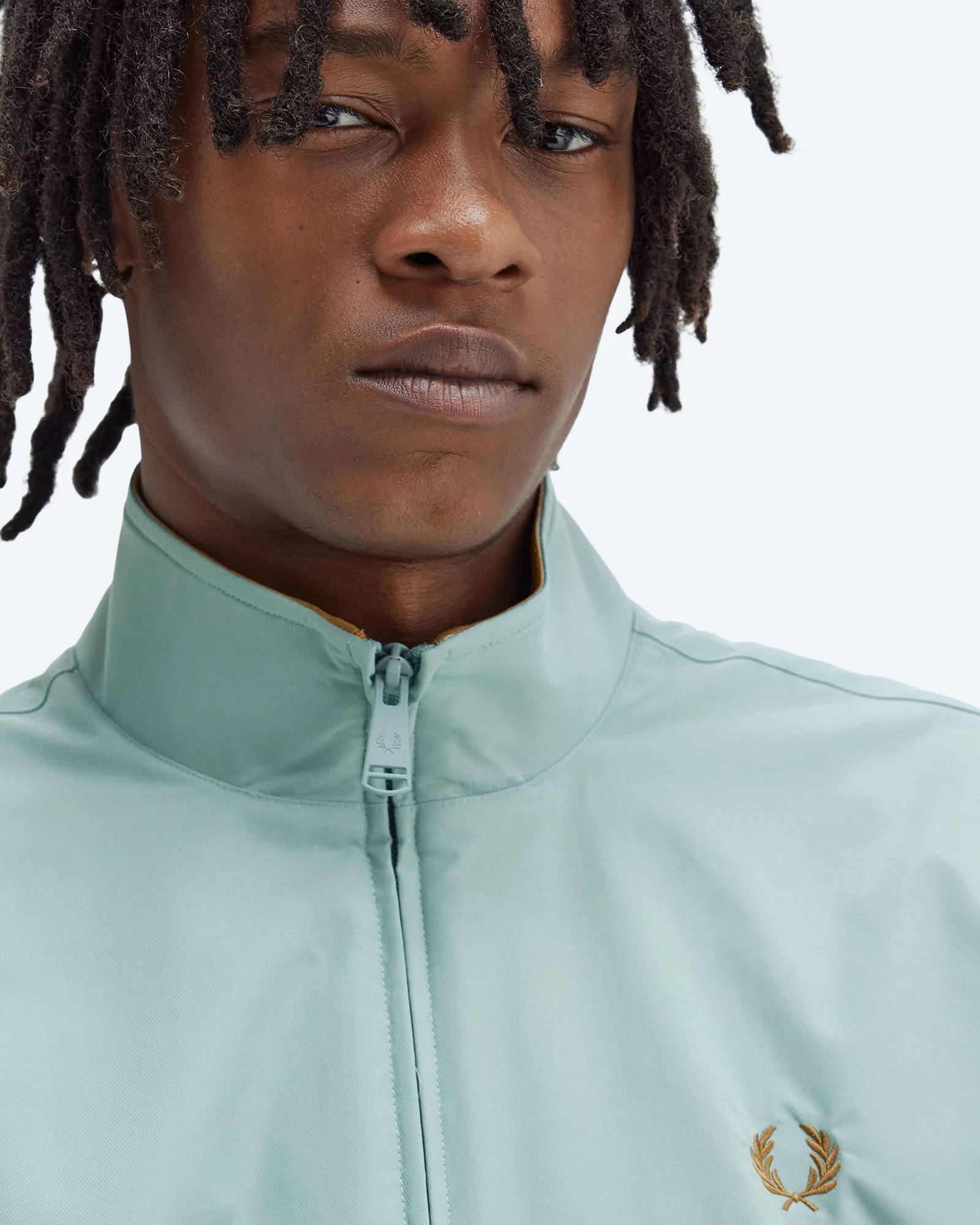 Fred Perry Brentham Jacket Silver Blue