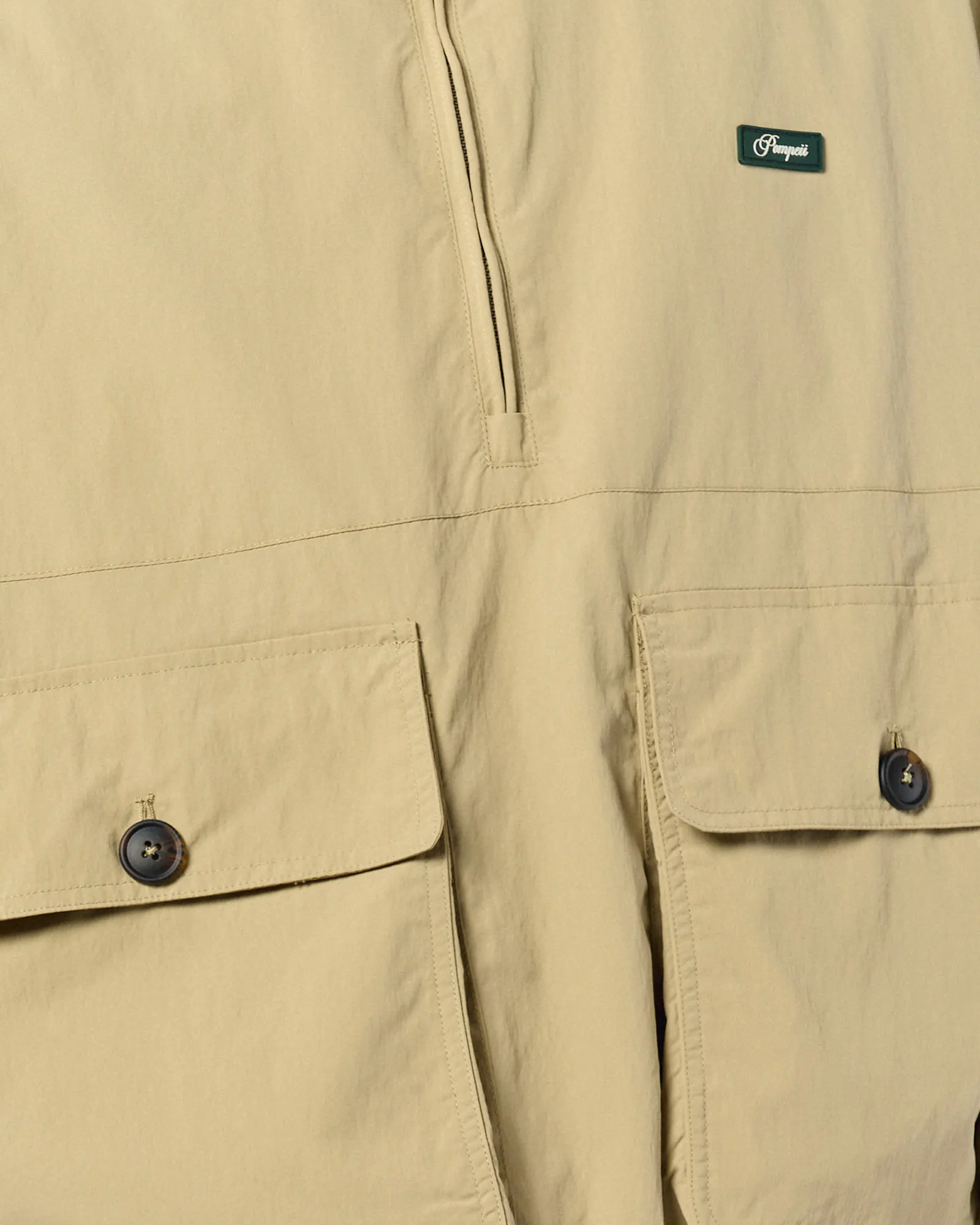 POMPEII Technical Windbreaker Jacket Cream
