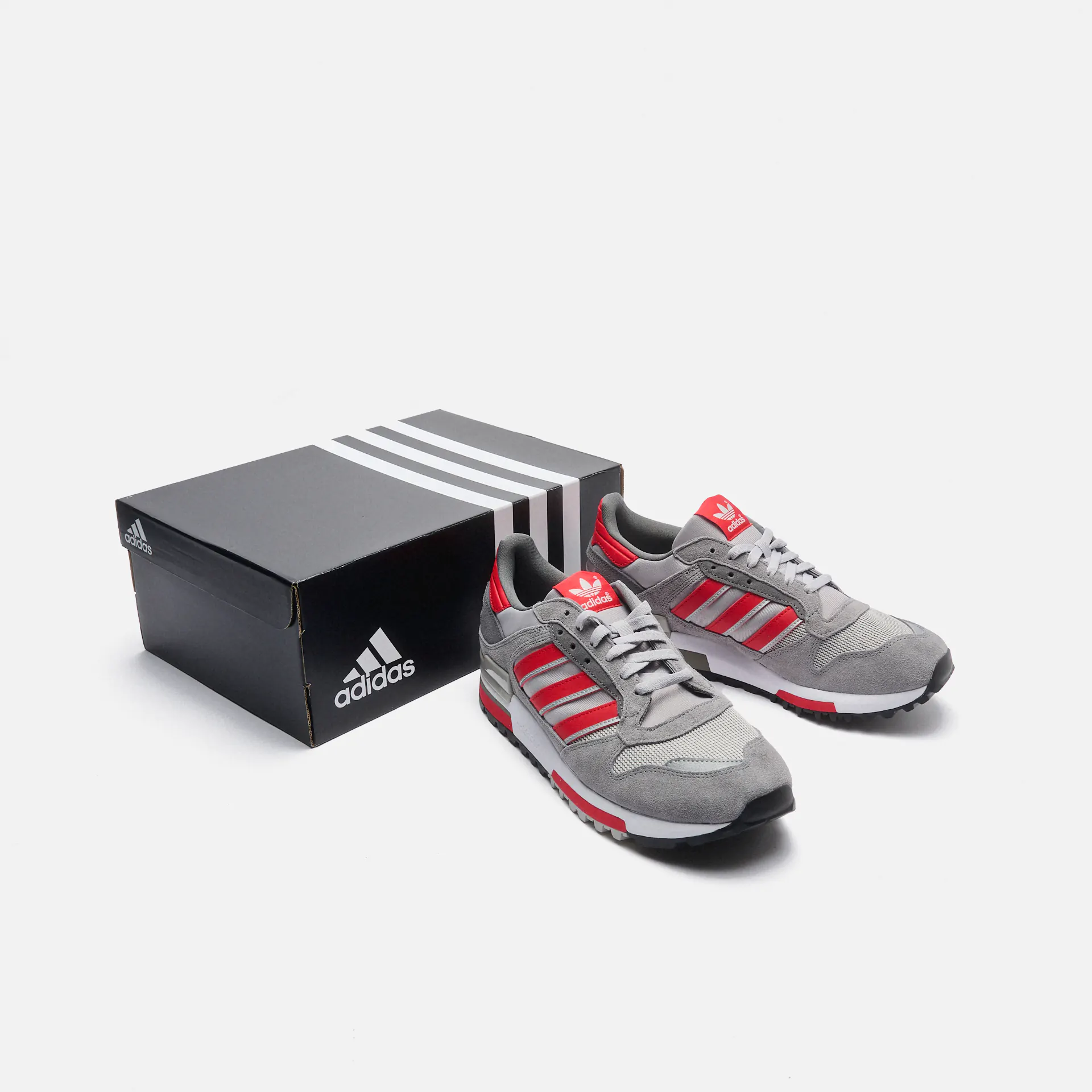 adidas Originals ZX 600 Sneakers Grey Three/Better Scarlet/Grey Two