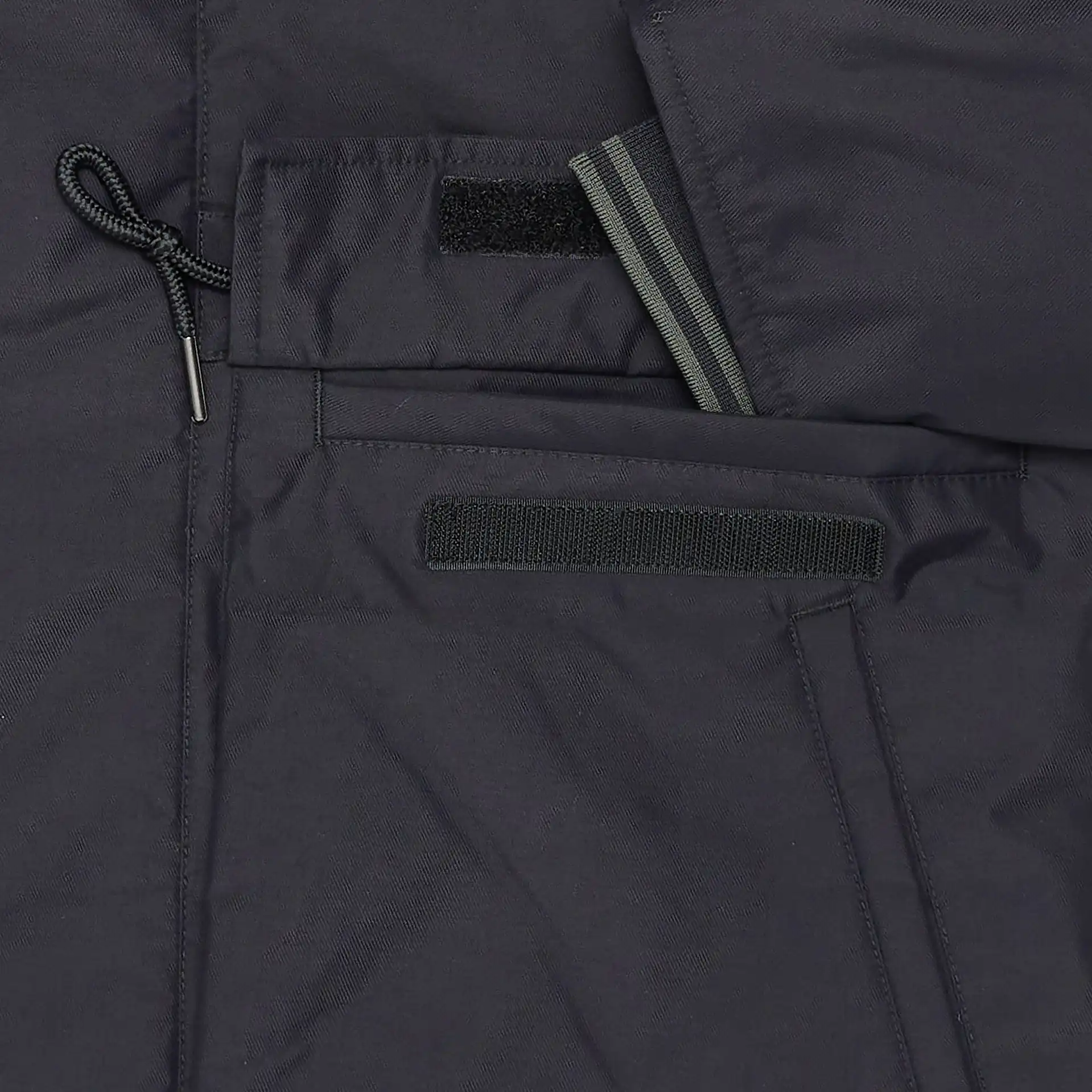 Fred Perry Padded Zip Through Jacket Black