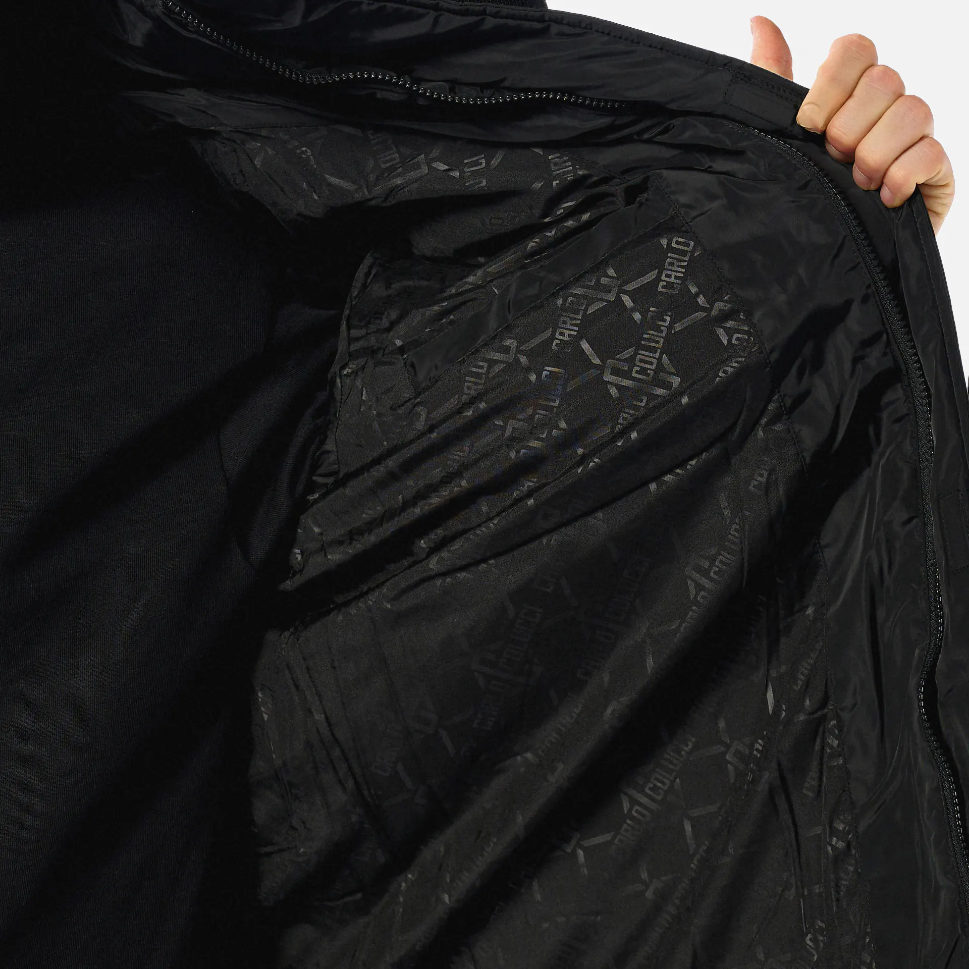 Colucci Hooded Puffer Coat Black