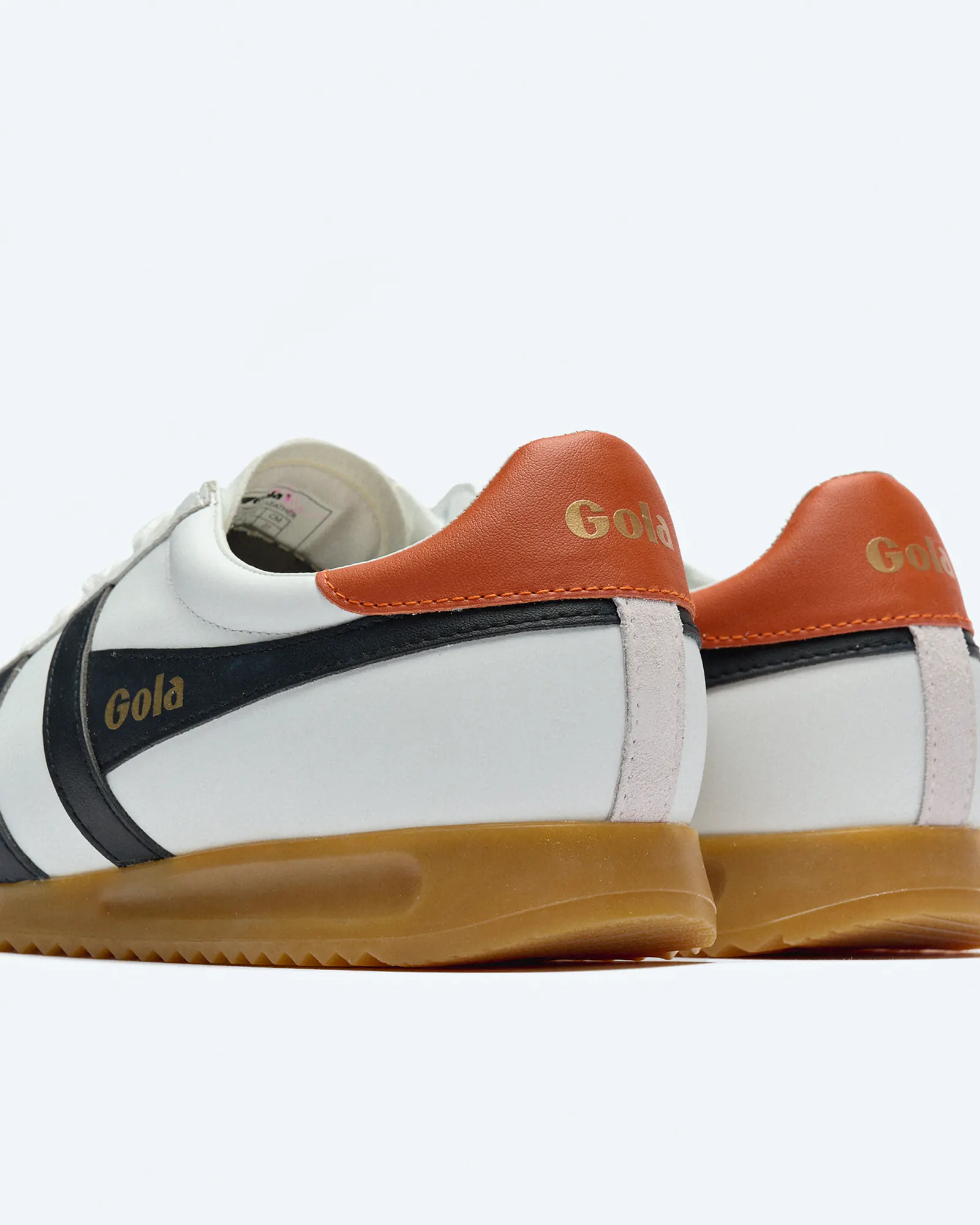 Gola Torpedo Leather Sneaker White/Black/Moody Orange Gola Torpedo Leather Sneaker White/Black/Moody Orange
