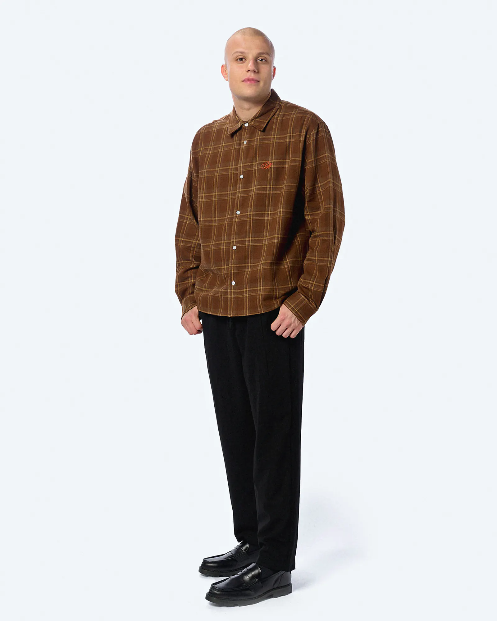 Prohibited Timber Flannel Shirt Brown