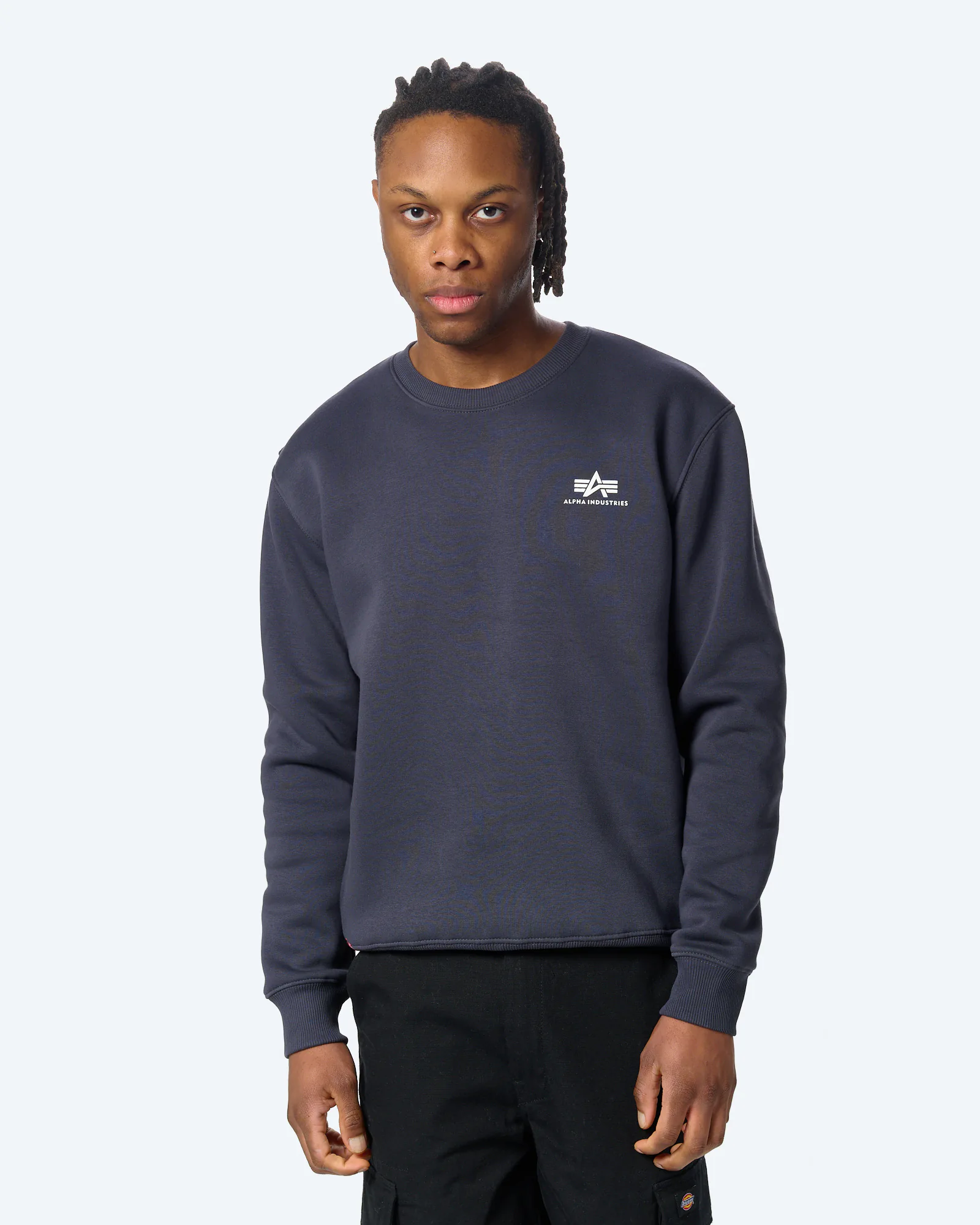 Alpha Industries Basic Sweater Small Logo Navy