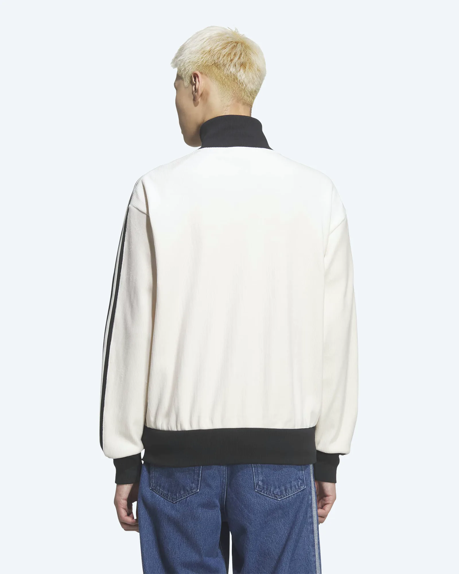 Velour Classic Cord Tracktop Wonder White