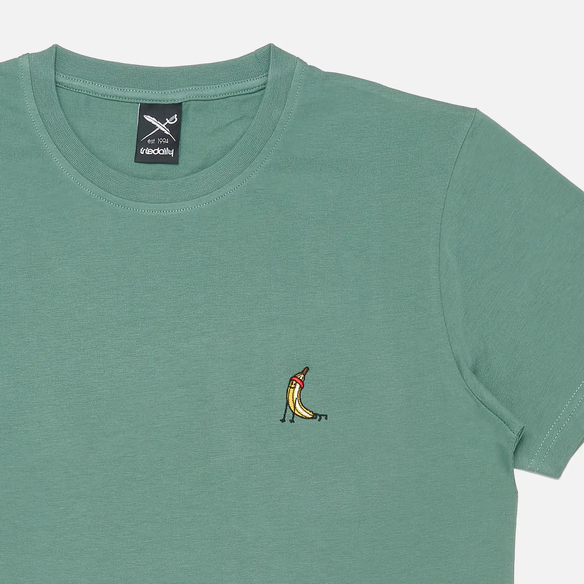 Iriedaily Gonana Embroidered T-Shirt Jungle Green