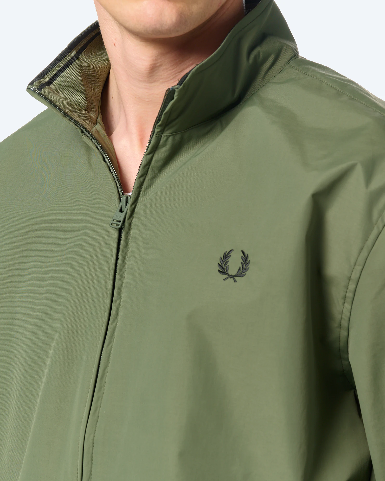 Fred Perry Brentham Jacket Laurel Wreath Green
