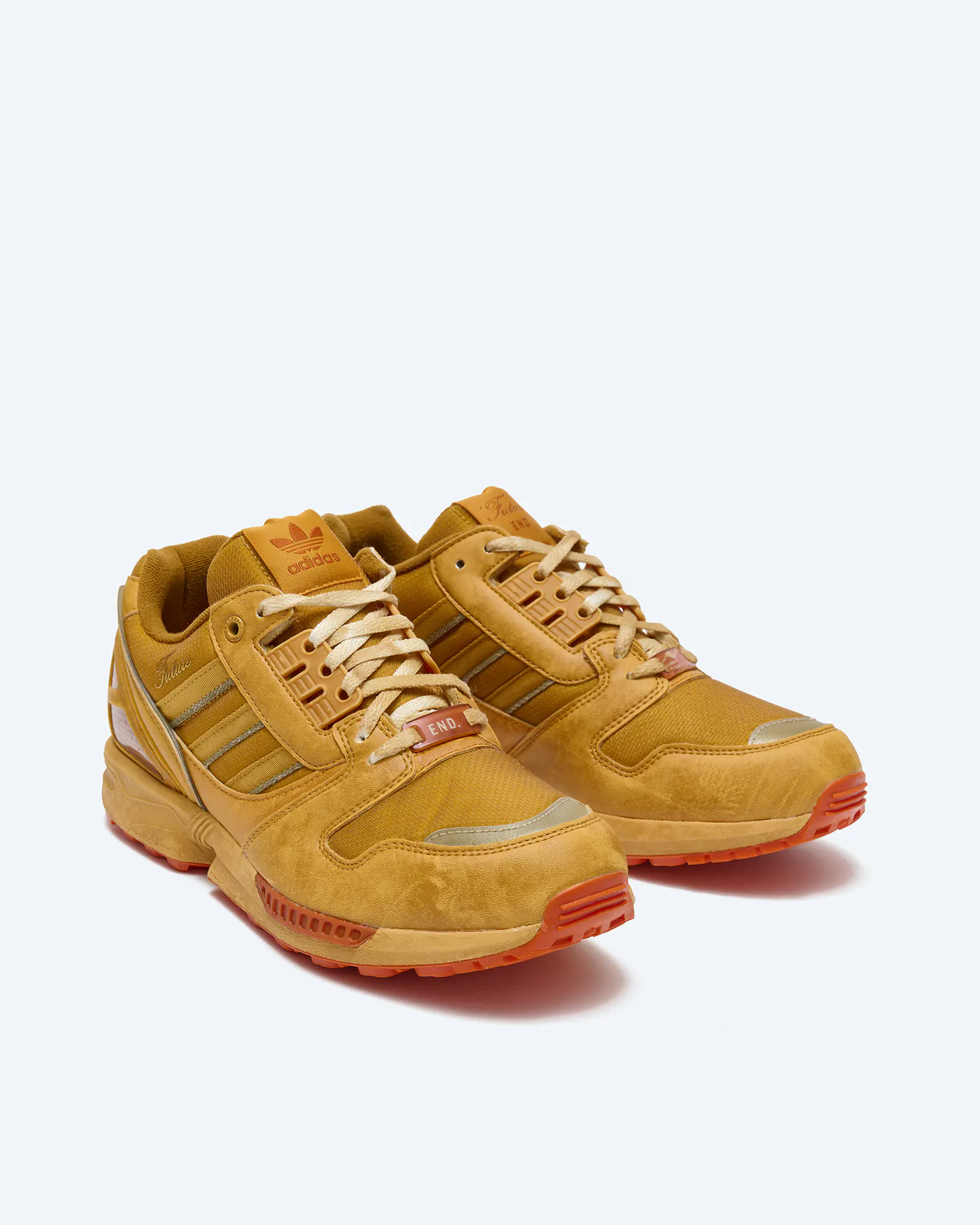 adidas ZX8000 Sneaker Consortium Cup END. Future Orange Suede/Burned Sand