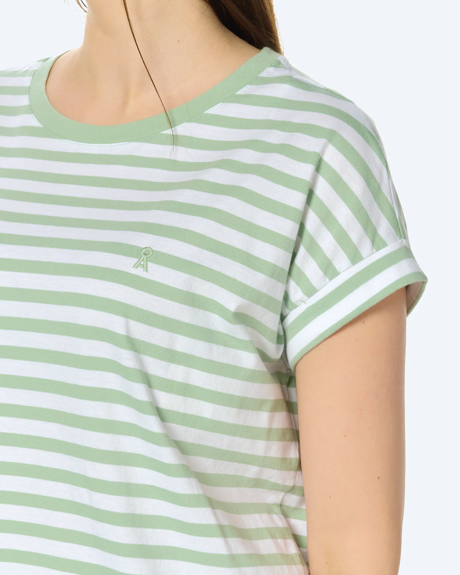 ARMEDANGELS IDAARA STRIPES T-Shirt White/Foam