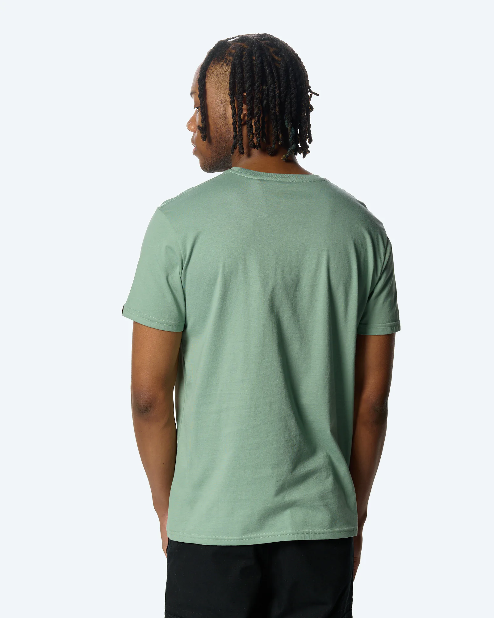 Alpha Industries Basic T-Shirt Small Logo Frosted Green Kopie