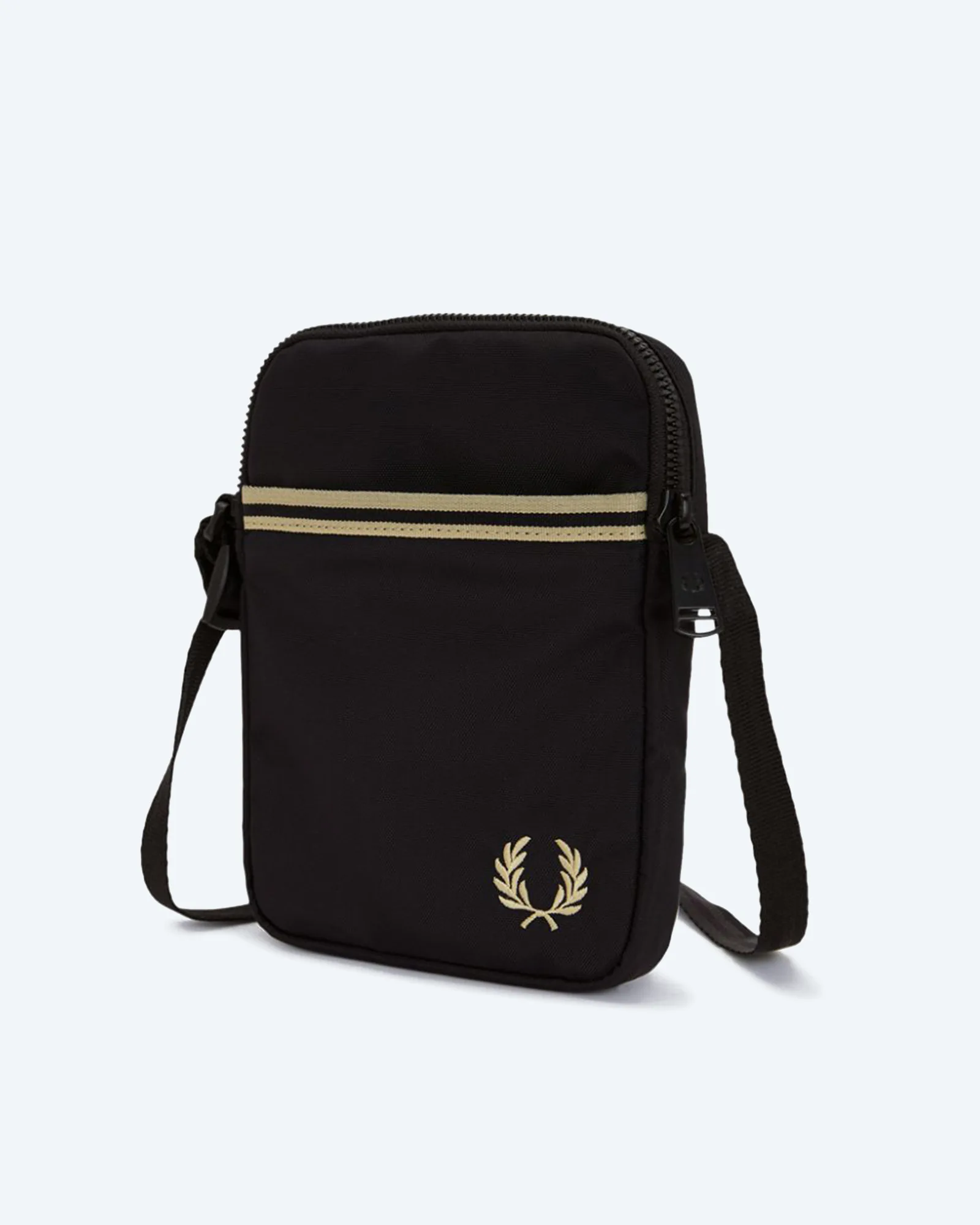 Fred Perry Tipped Tape Small Side Bag Black