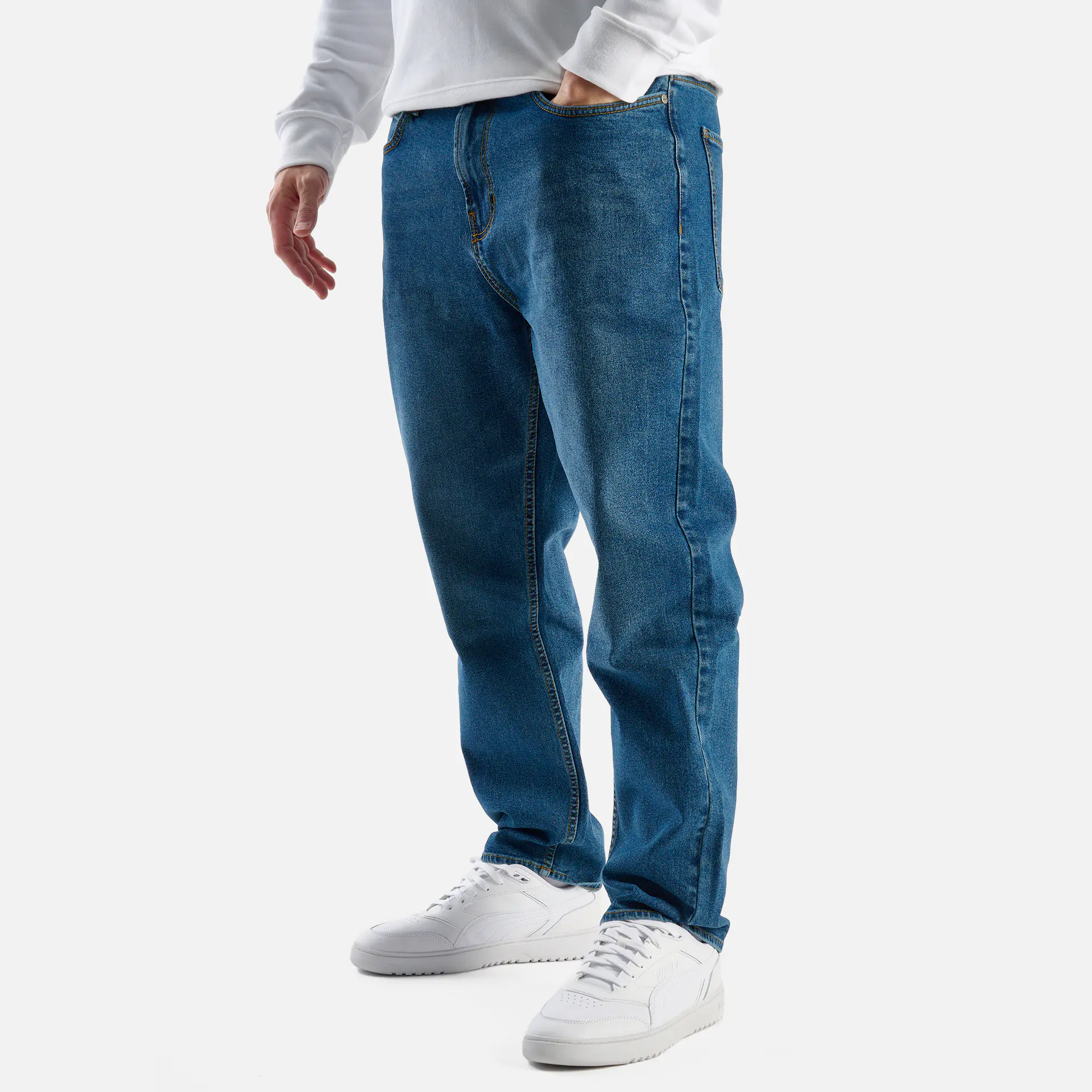 Reell Jeans Rave Tapered Fit Jeans Retro Mid Blue