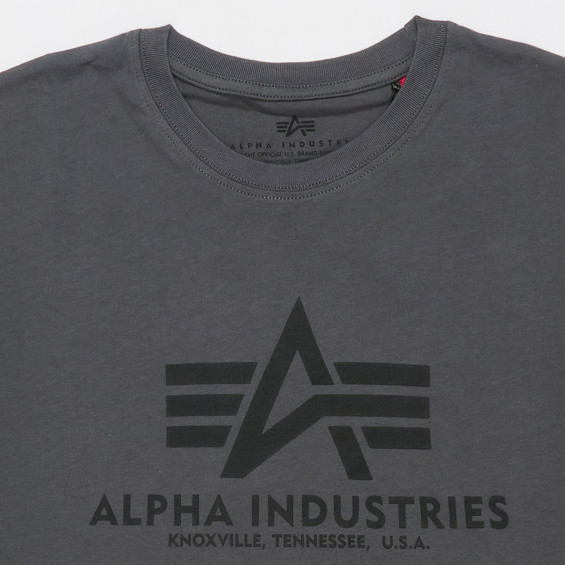 Alpha Industries Basic T-Shirt Grey Black/Black