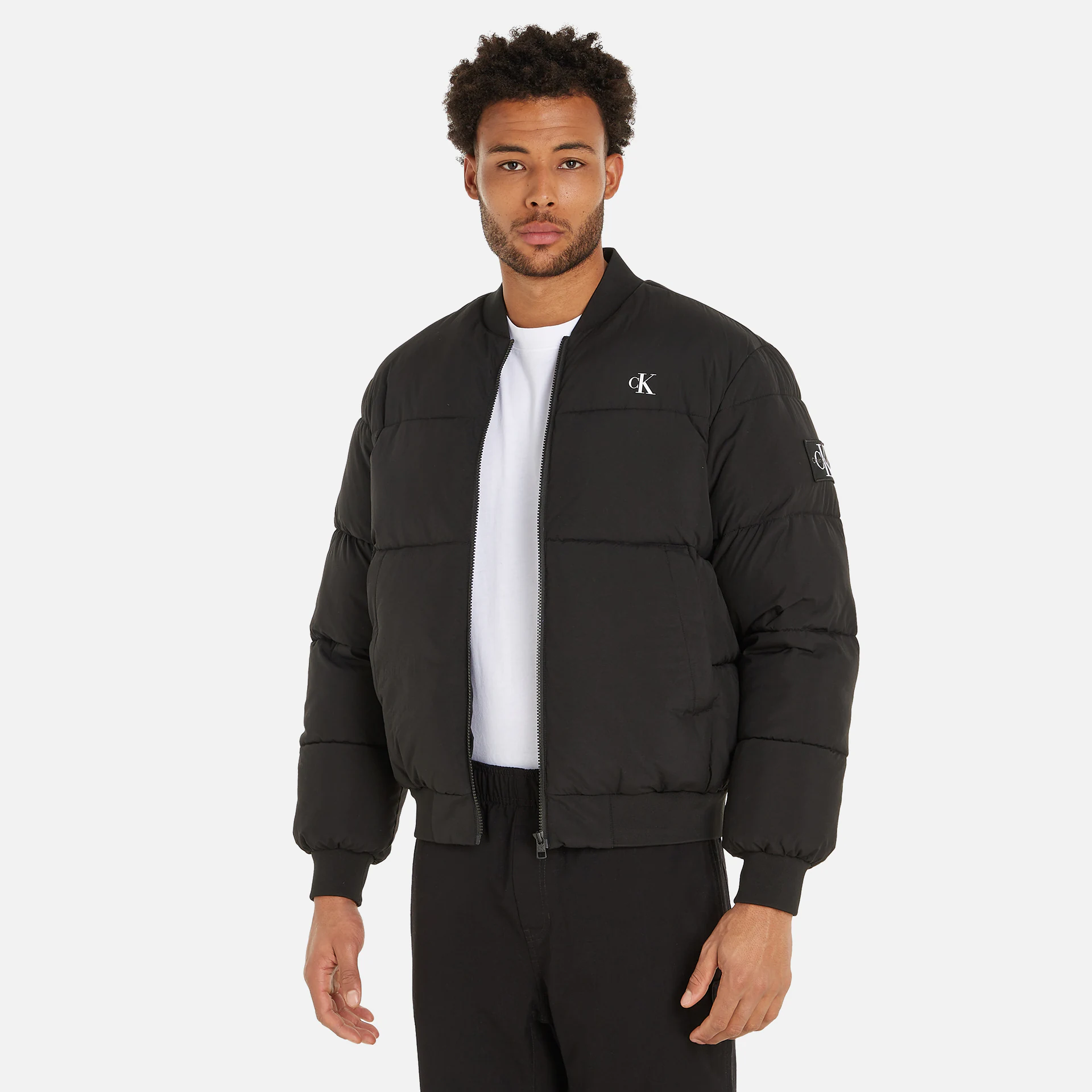 Calvin Klein Jeans Commercial Bomber Jacket Black