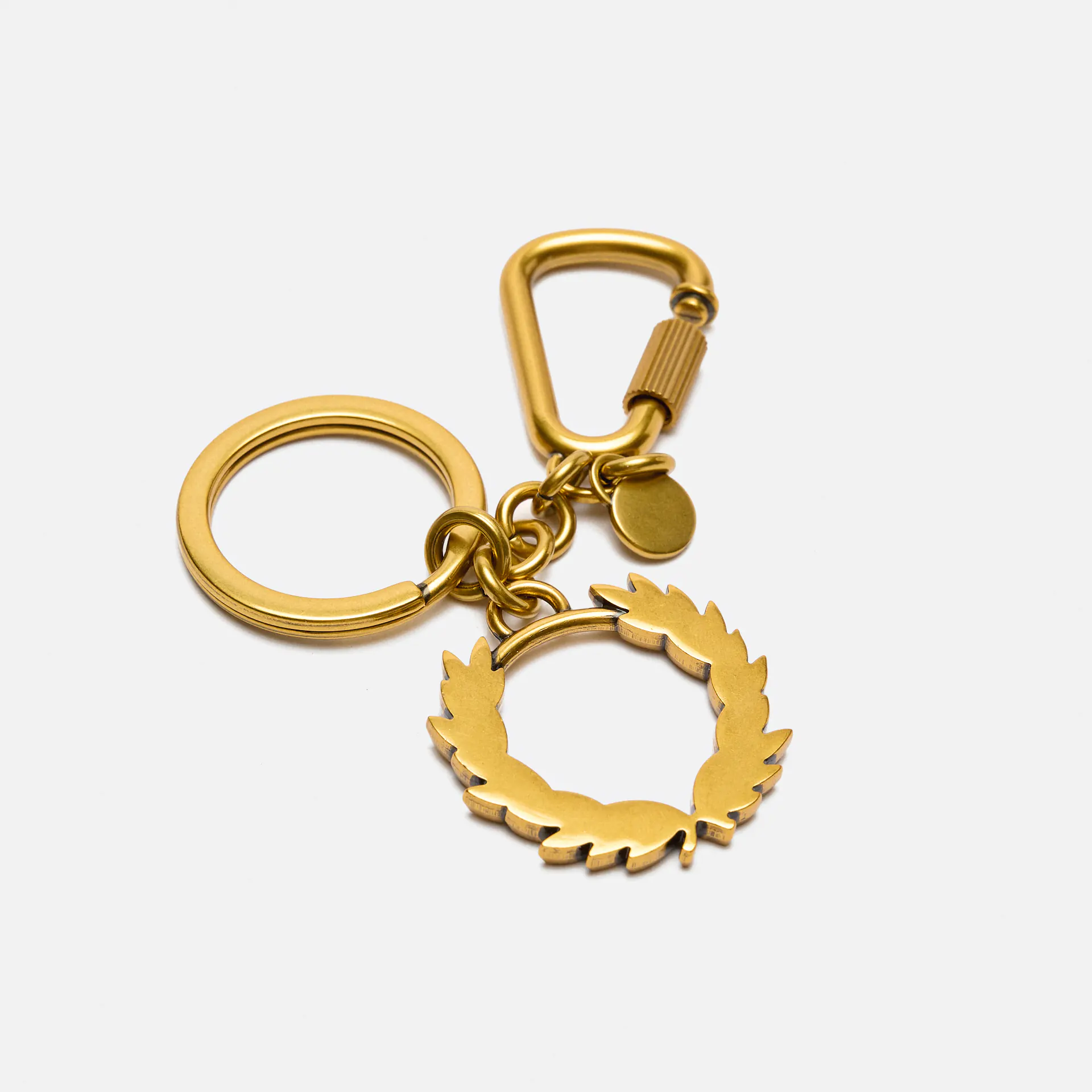 Fred Perry Laurel Wreath Keyring Gold