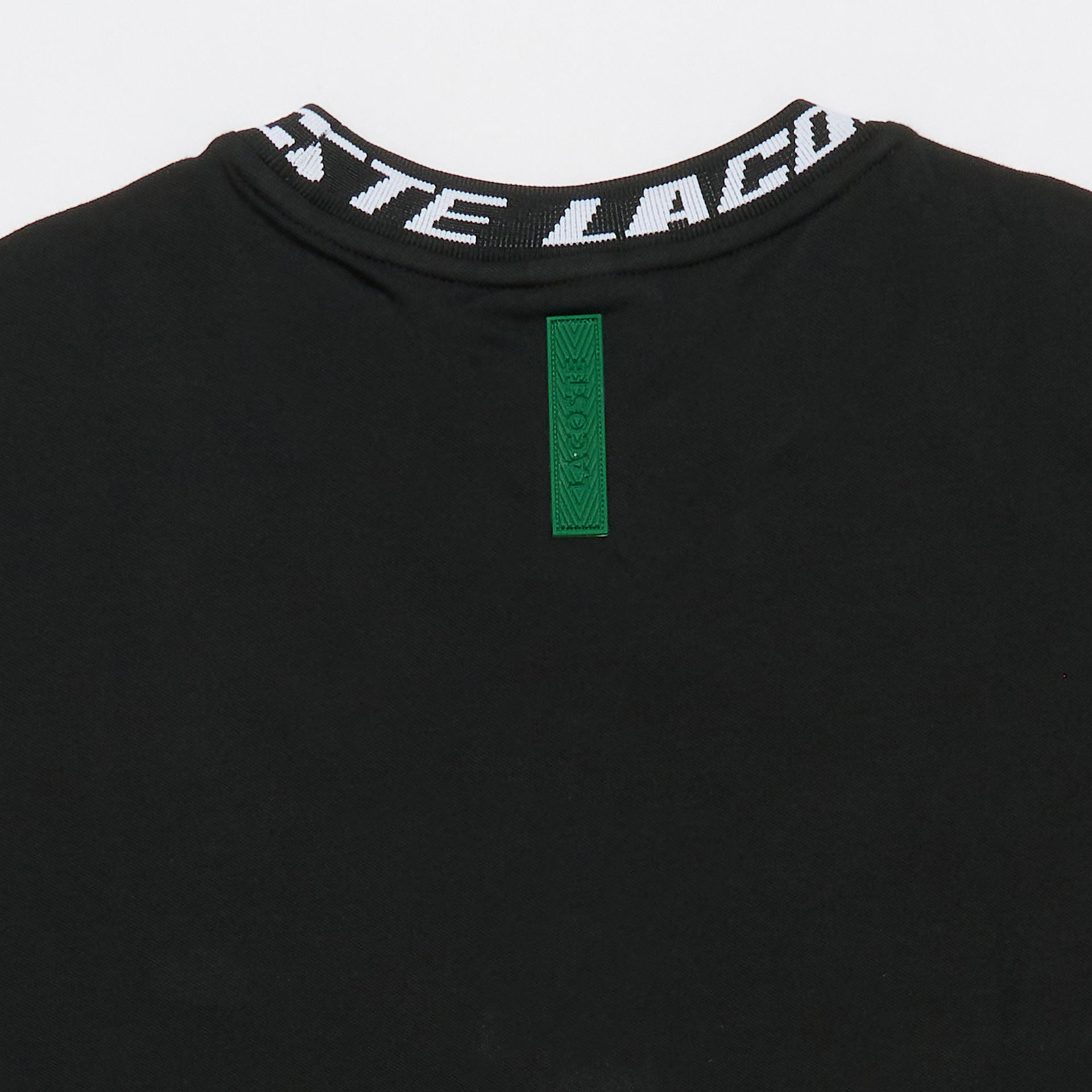 Lacoste Branded Collar T-Shirt Black