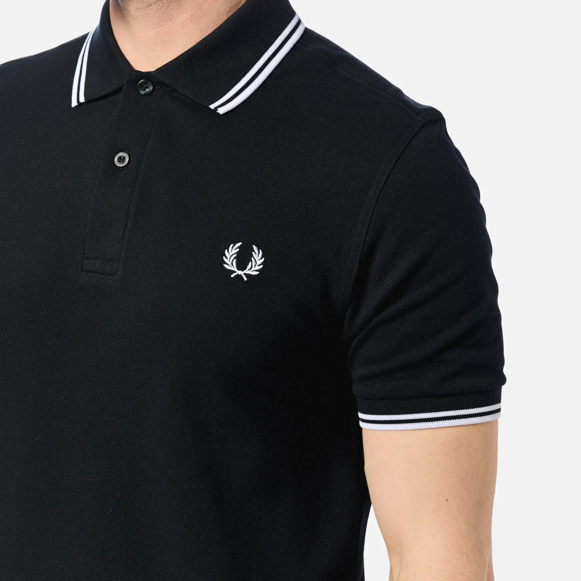 Fred Perry Twin Tipped Polo Shirt Black