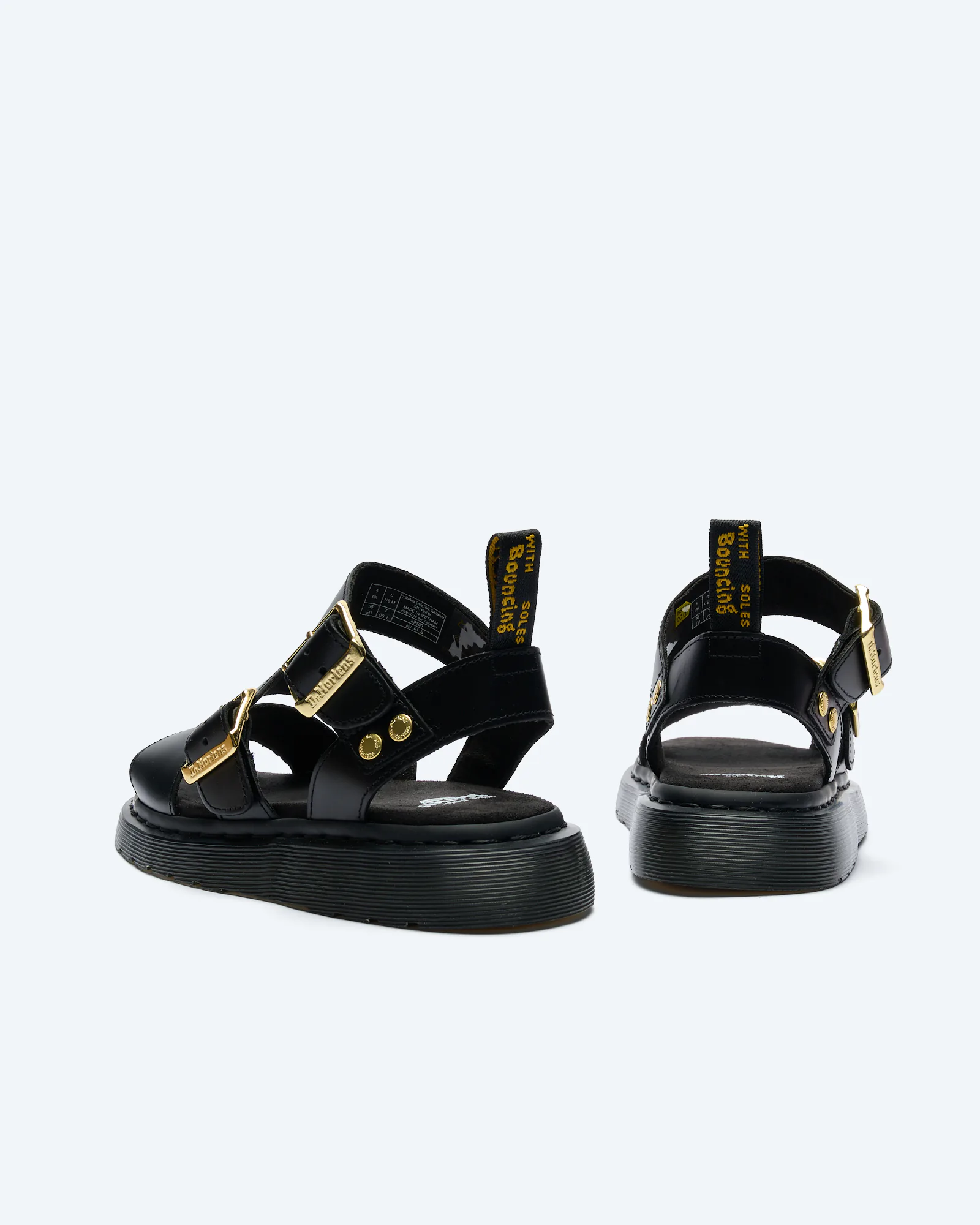 Dr. Martens Gryphon Sandals Black Atlas