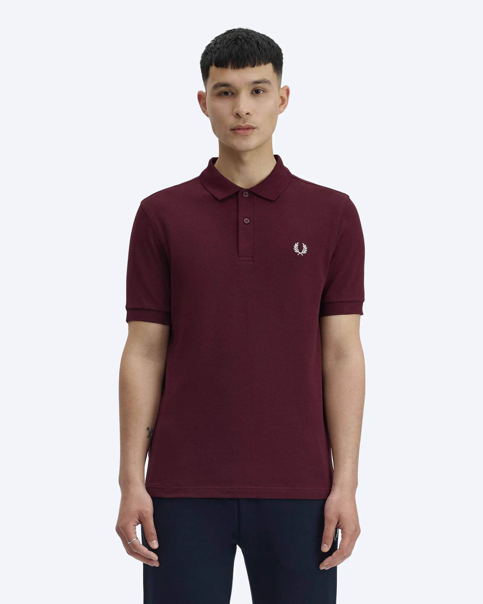 Fred Perry The Fred Perry Shirt Oxblood/Ecru
