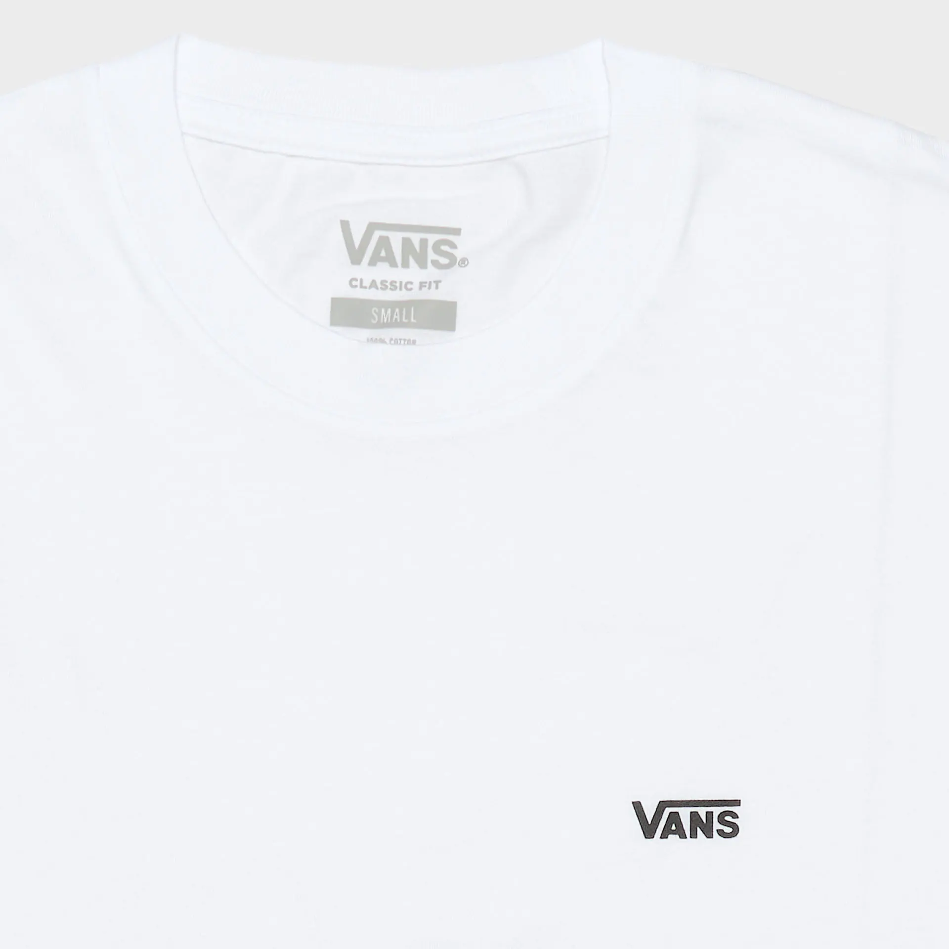 Vans Left Chest Logo T-Shirt White/Black