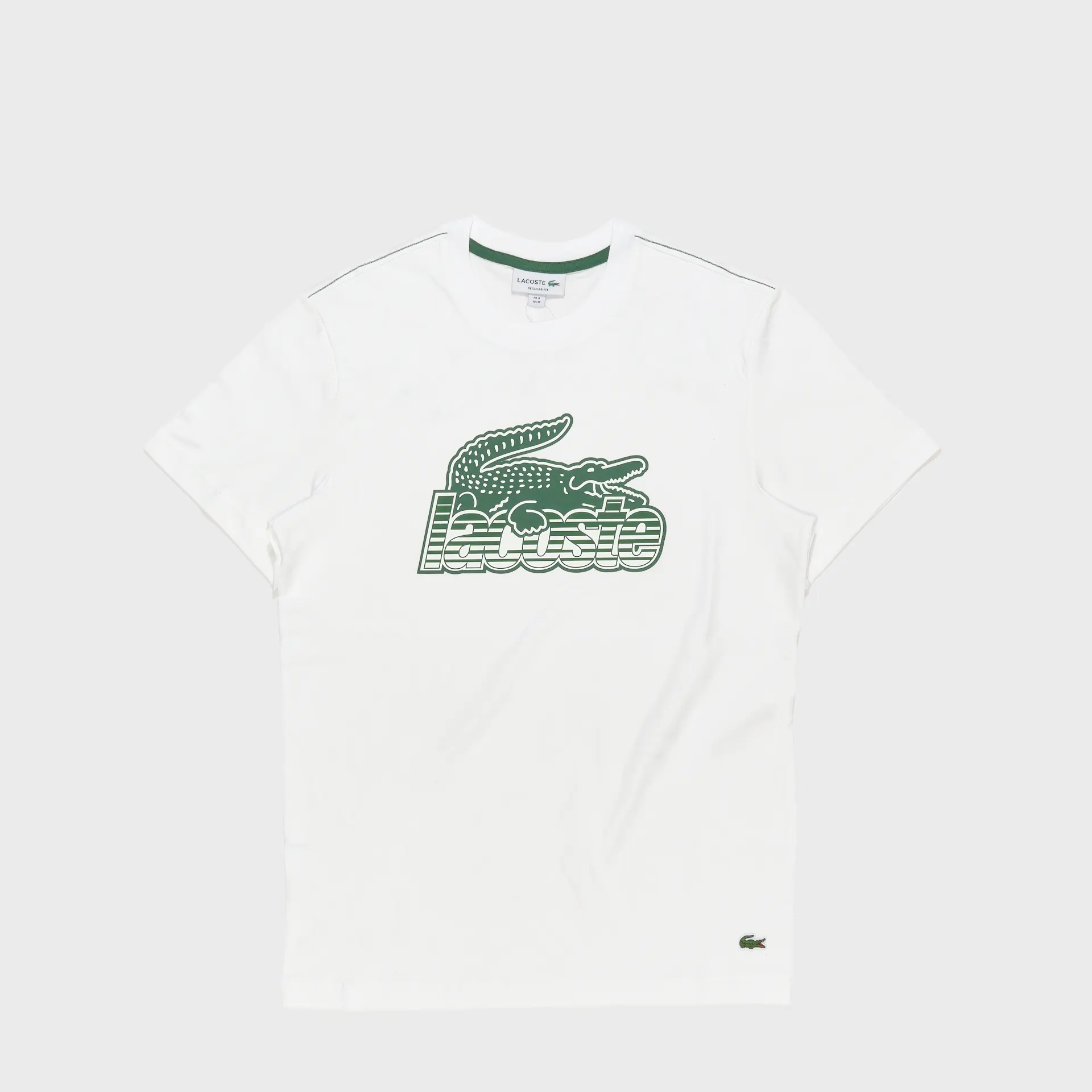 Lacoste Outline Croco T-Shirt White