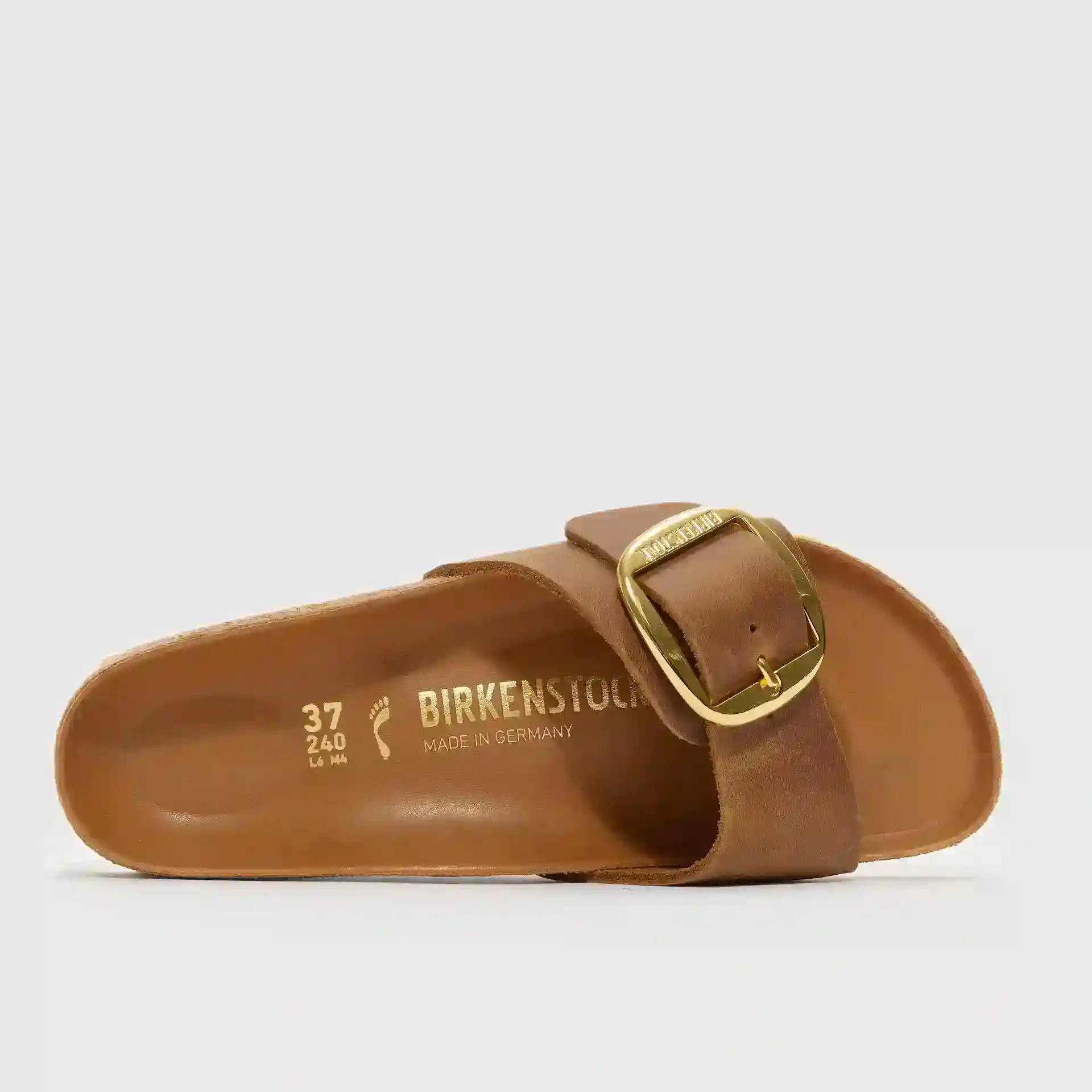Birkenstock Madrid Big Buckle Narrow Cognac