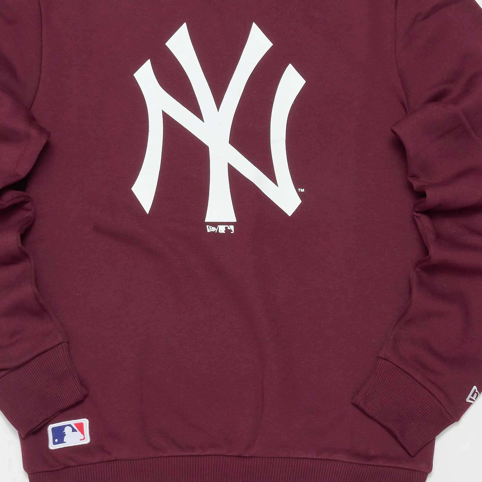 New Era Herren Team Logo Crew Sweatshirt – New York Yankees, Baumwoll-Mix, Bequem, Mit Rippbündchen, Für Freizeit Und Alltag