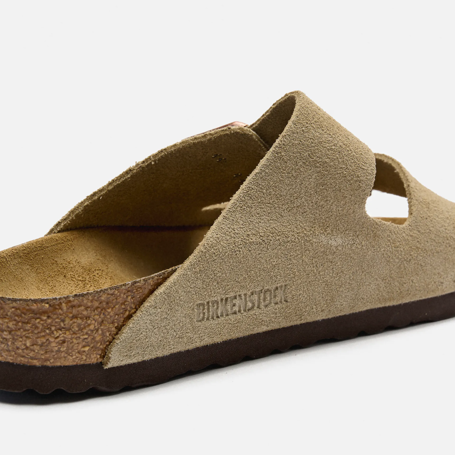 Birkenstock Arizona Suede Leather (Narrow Fit) Sandals Taupe