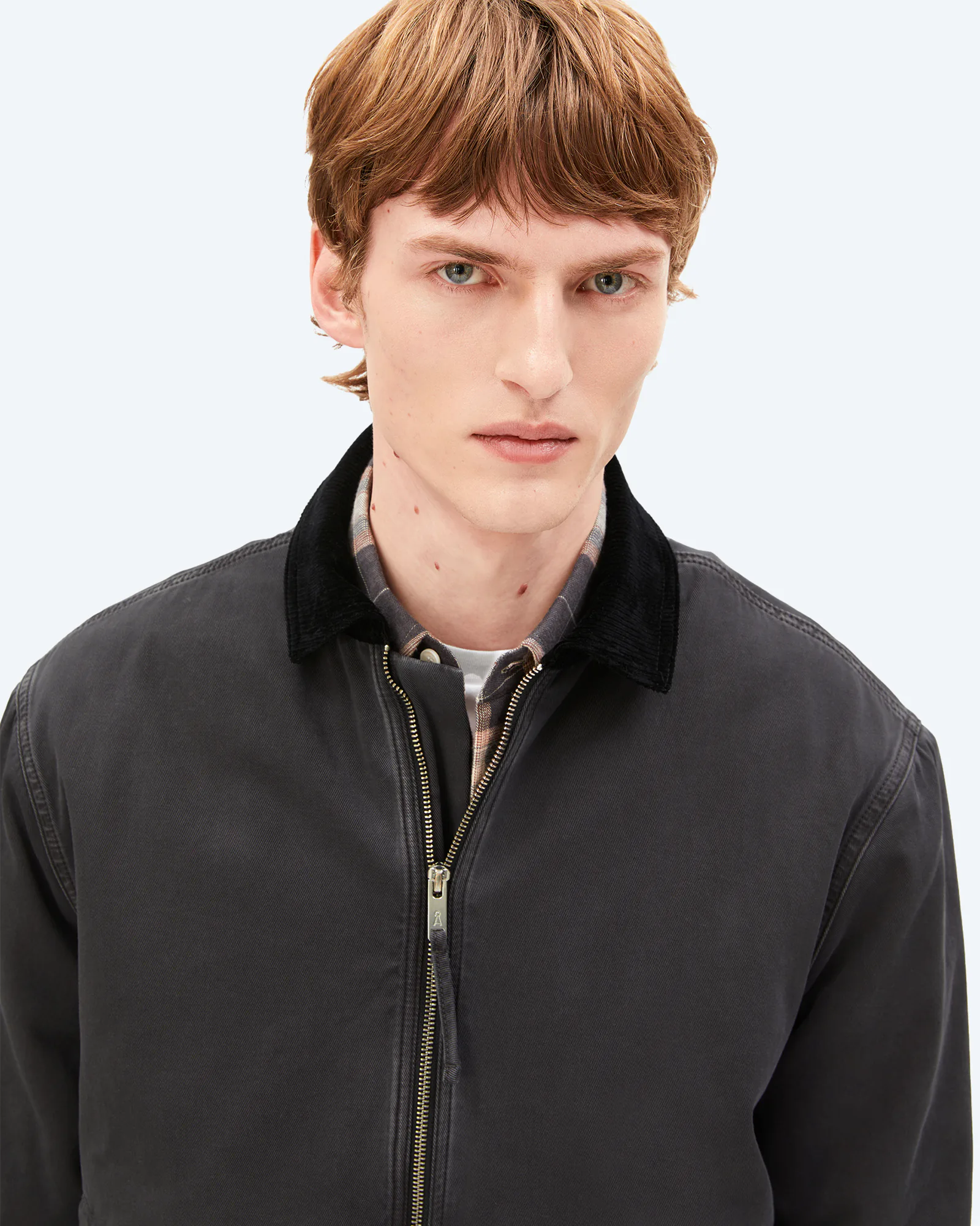 Padded Cotton Jacket Dark Steel