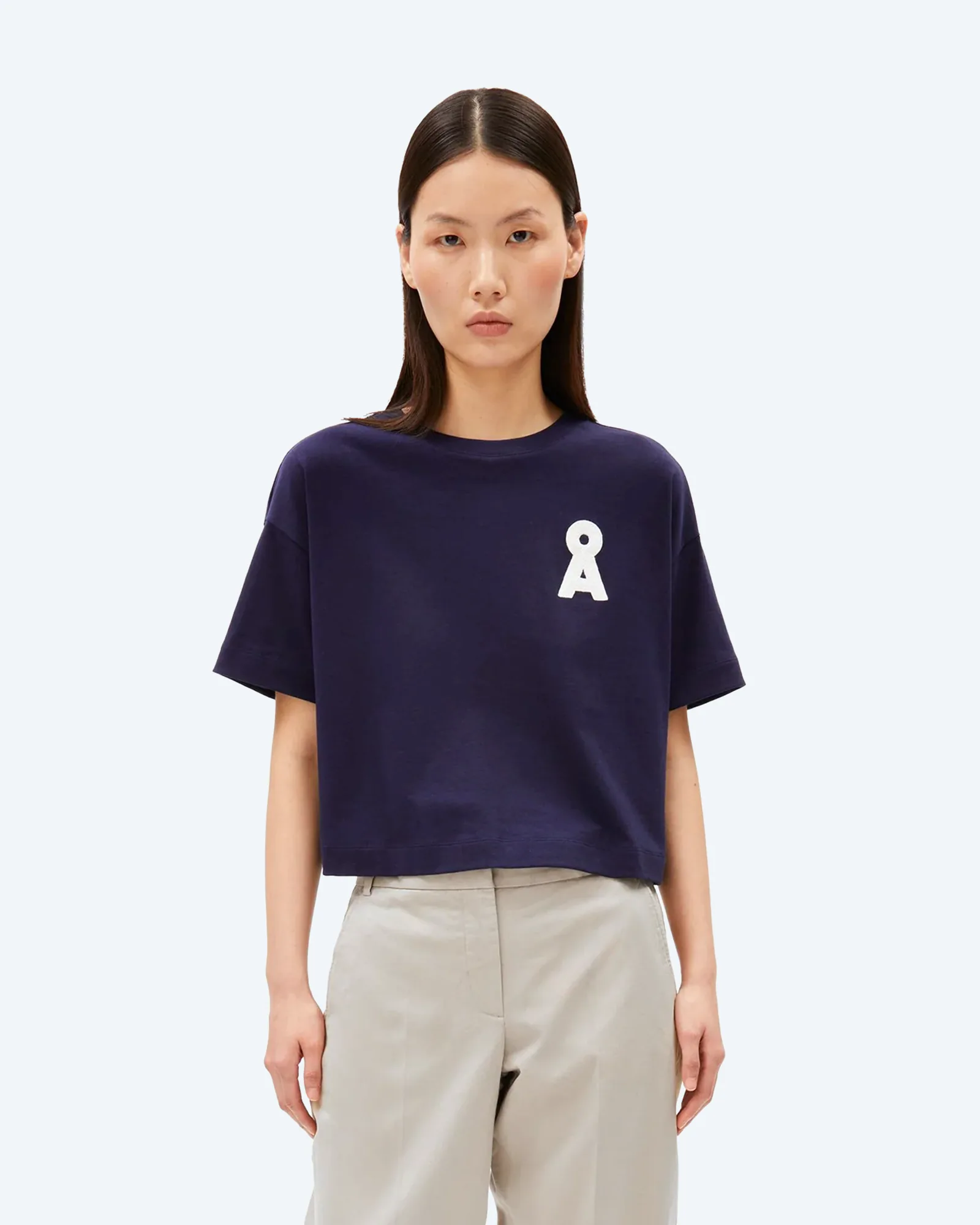 ARMEDANGELS ALBERTARAA T-SHIRT Tinted Navy