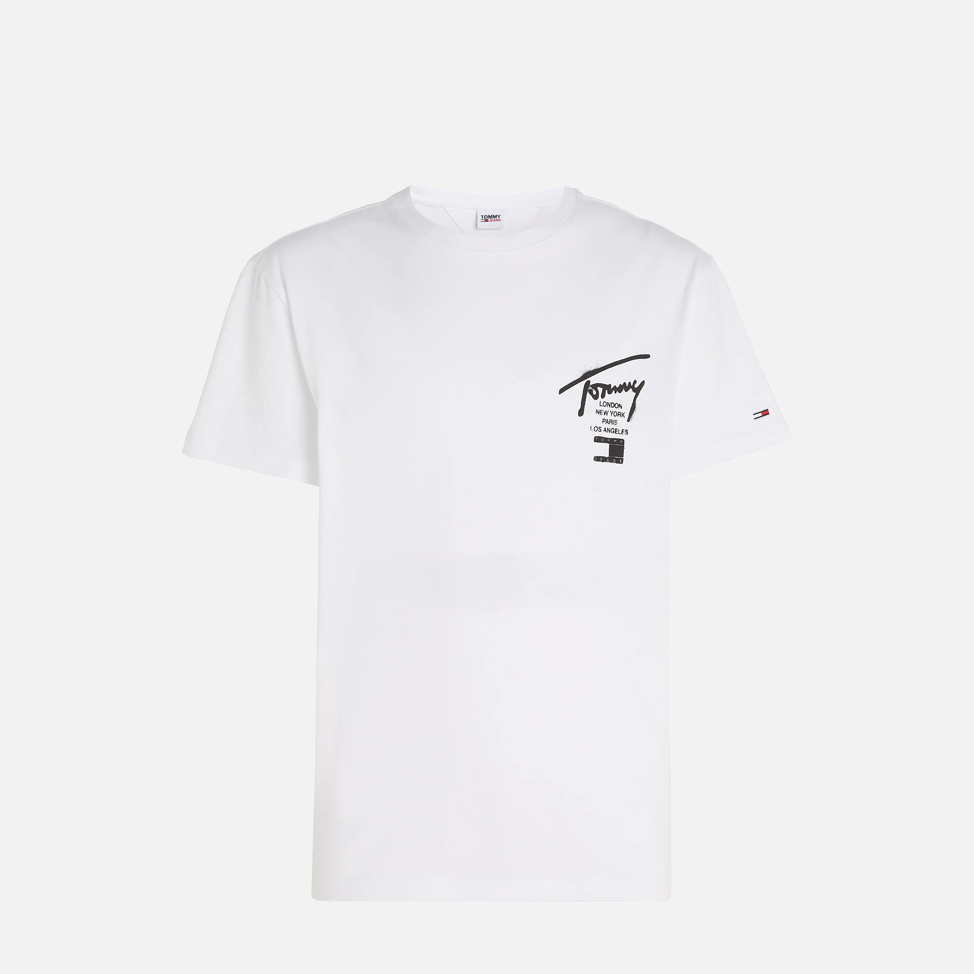 Tommy Jeans Classic Spray Signatur T-Shirt White