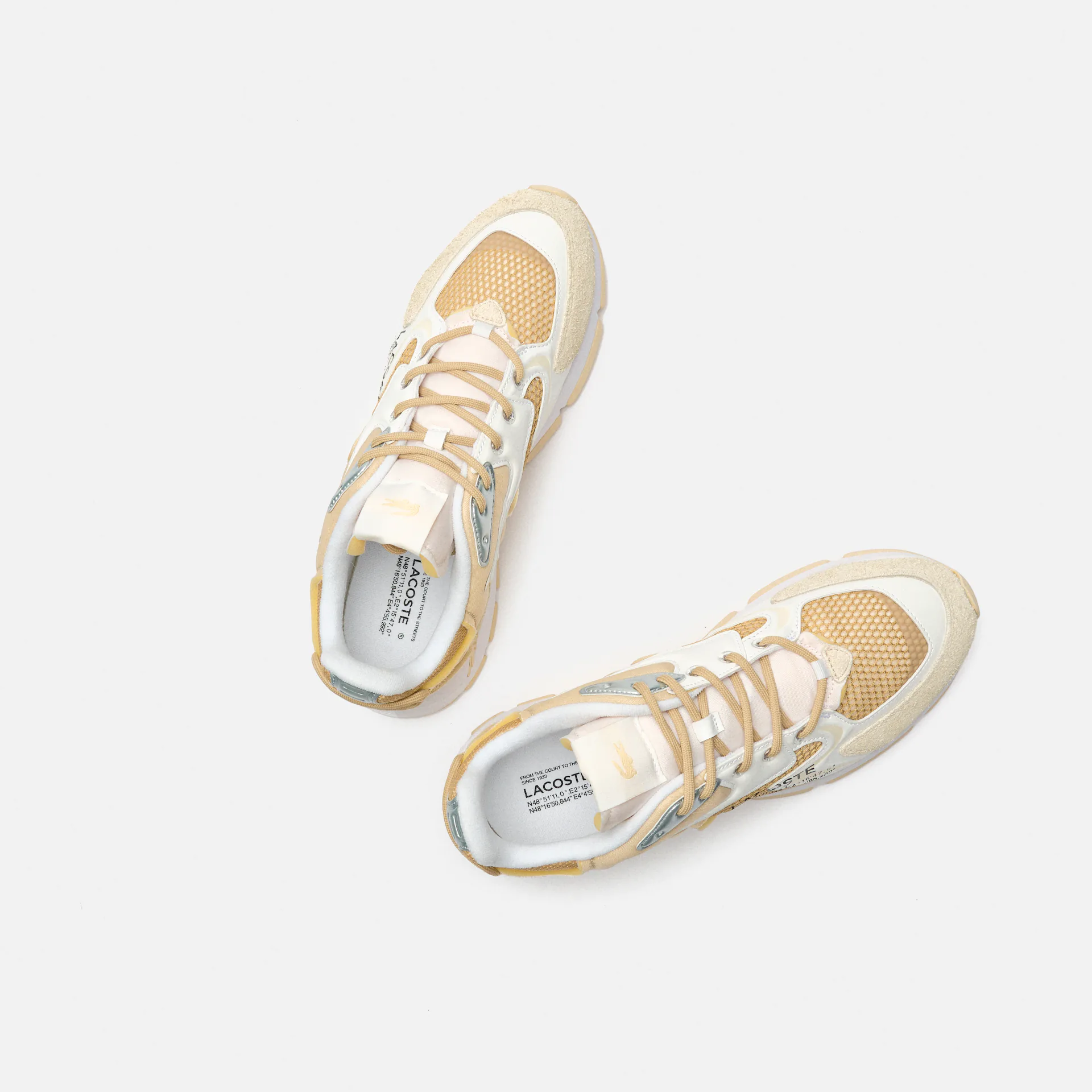Lacoste L003 Neo Textile Sneaker Beige/White Lacoste L003 Neo Textile Sneaker Beige/White
