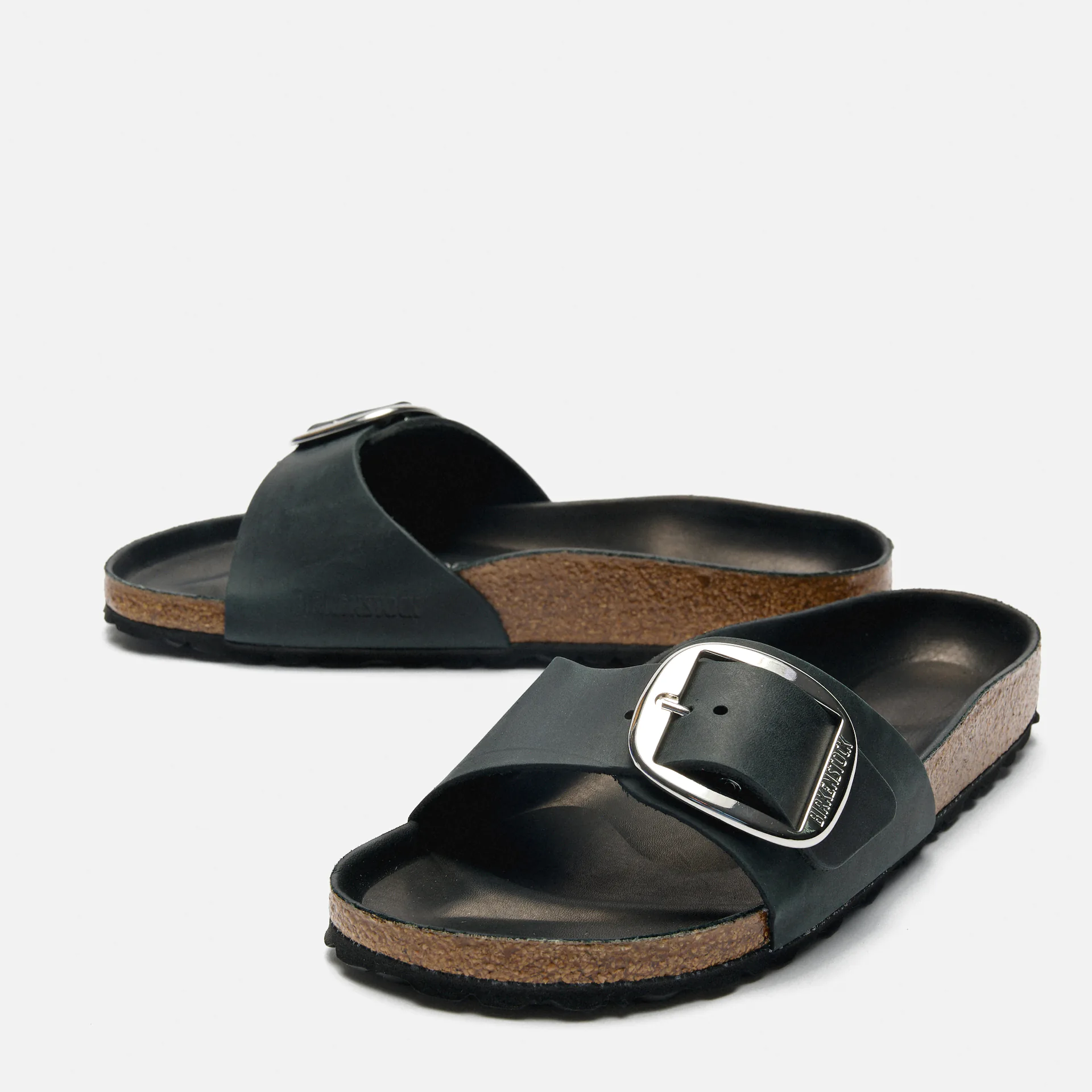 Birkenstock Madrid Big Buckle Sandals Black