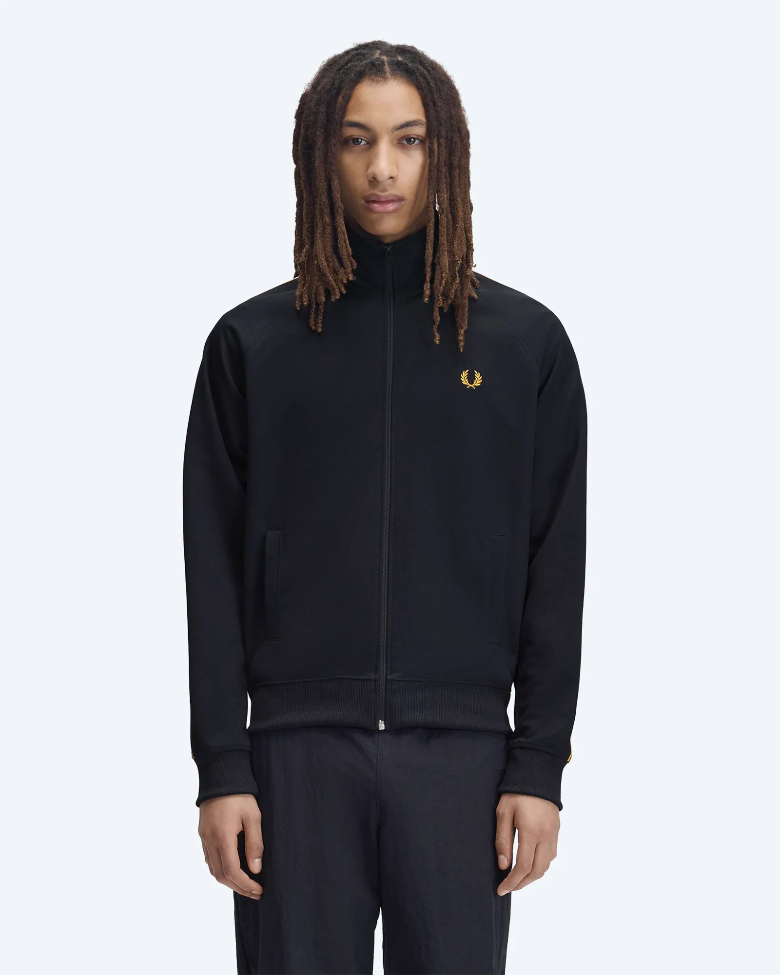 Contrast Tape Track Jacket Navy