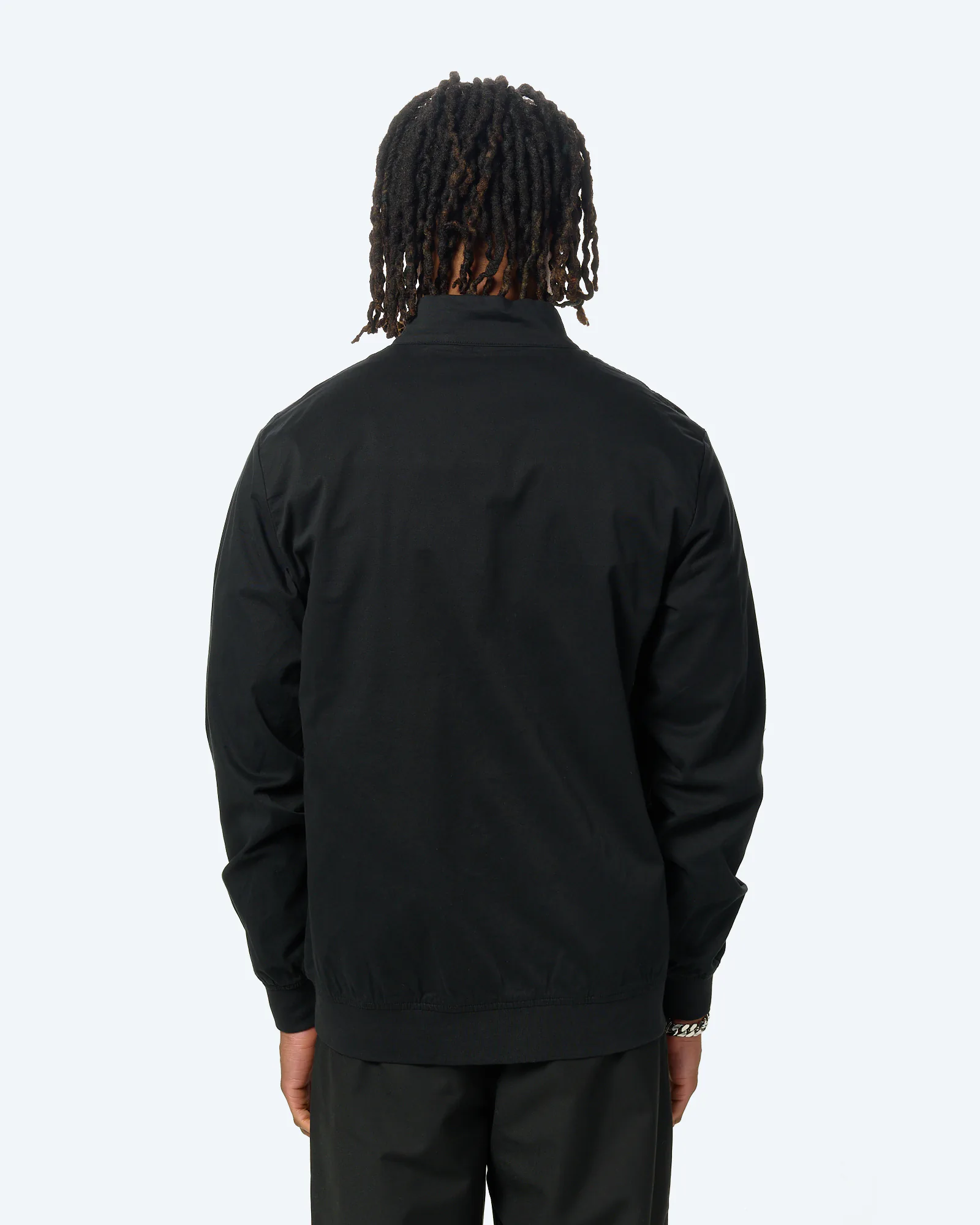 Weekend Offender Hemsley Track Top Cotton Black