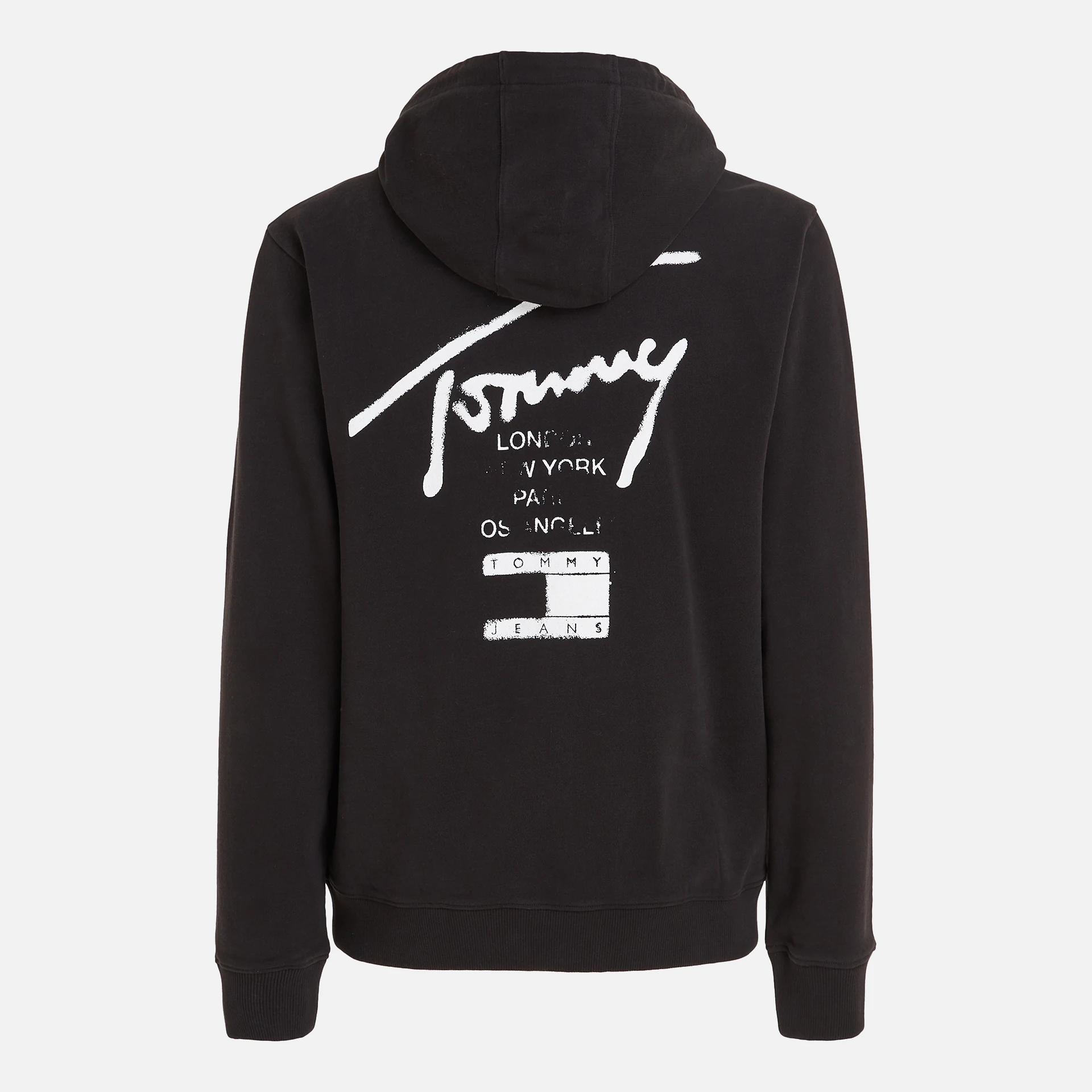 Tommy Jeans Tommy Spray Paint Zip-Hoodie Black