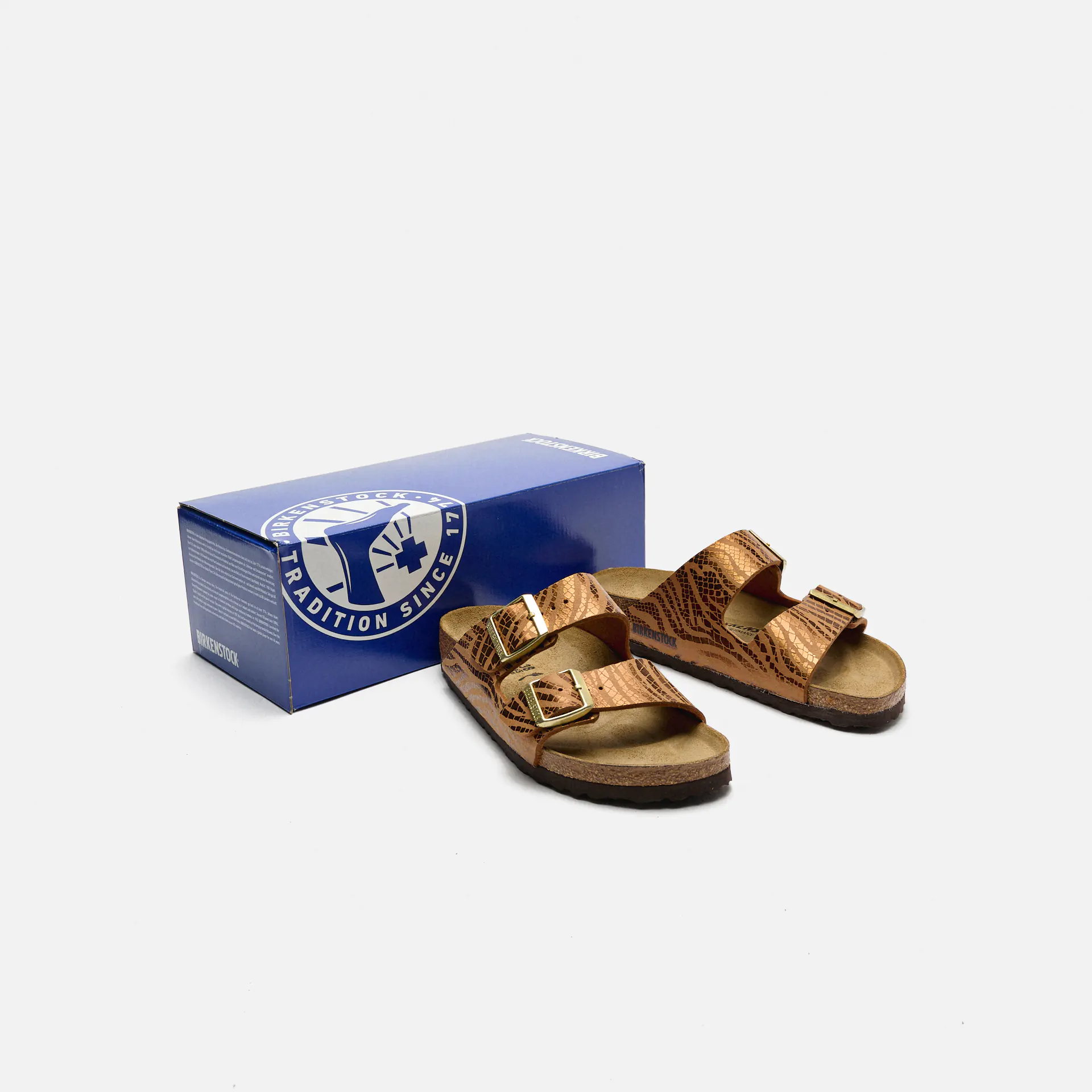 Birkenstock Arizona BS Synthetik (Narrow Fit) Sandals SYN Zebra Pecan