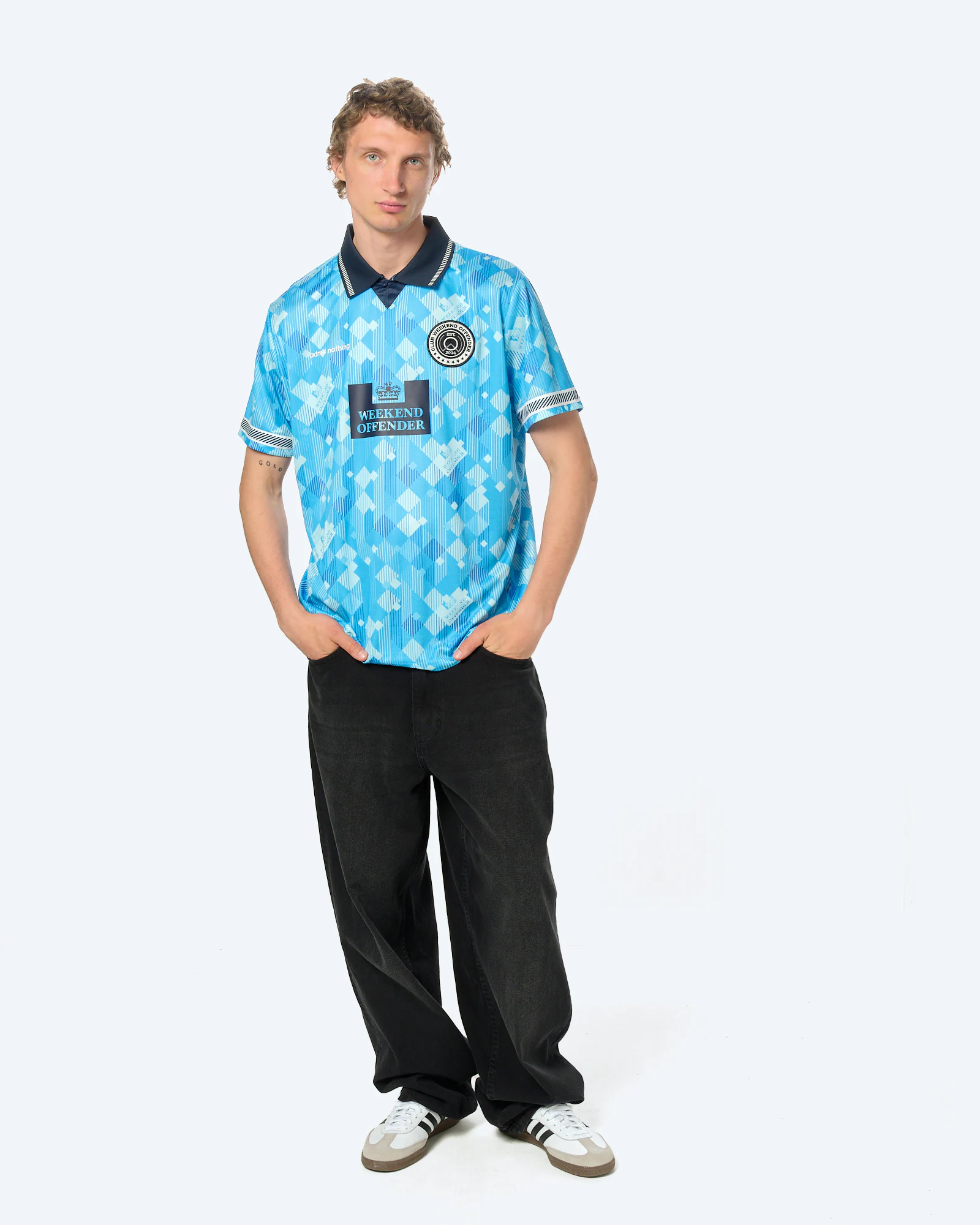 Weekend Offender ENGLAND FOOTBALL T-Shirt Blue
