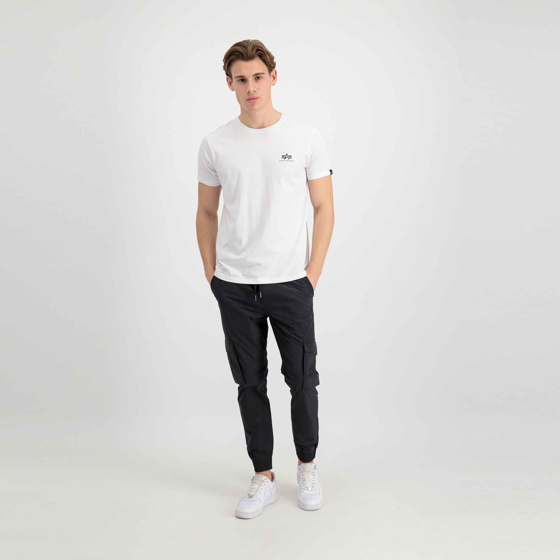 Alpha Industries Basic T-Shirt Small Logo White