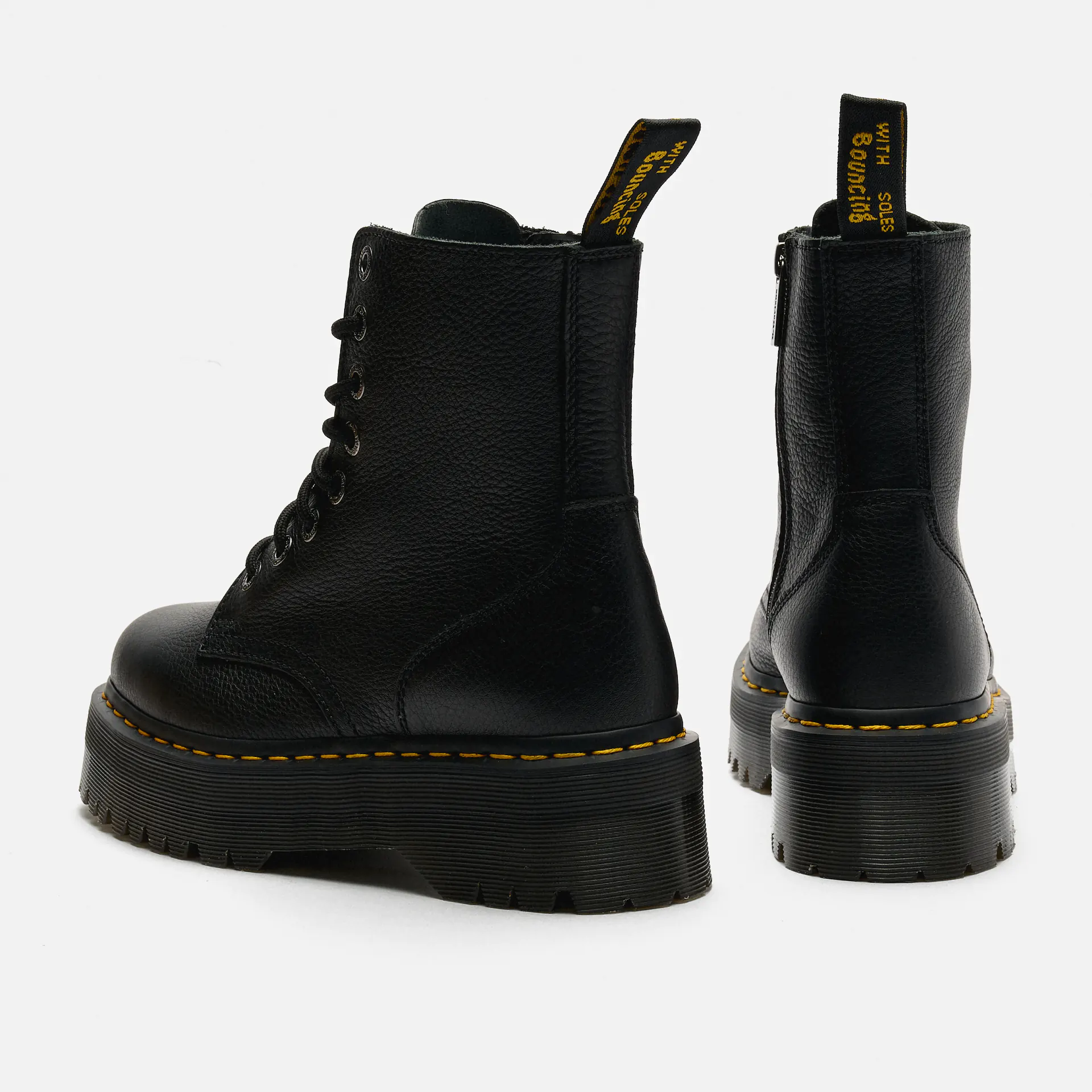 Dr. Martens Jadon III Pisa Leder Plateau Boots Black