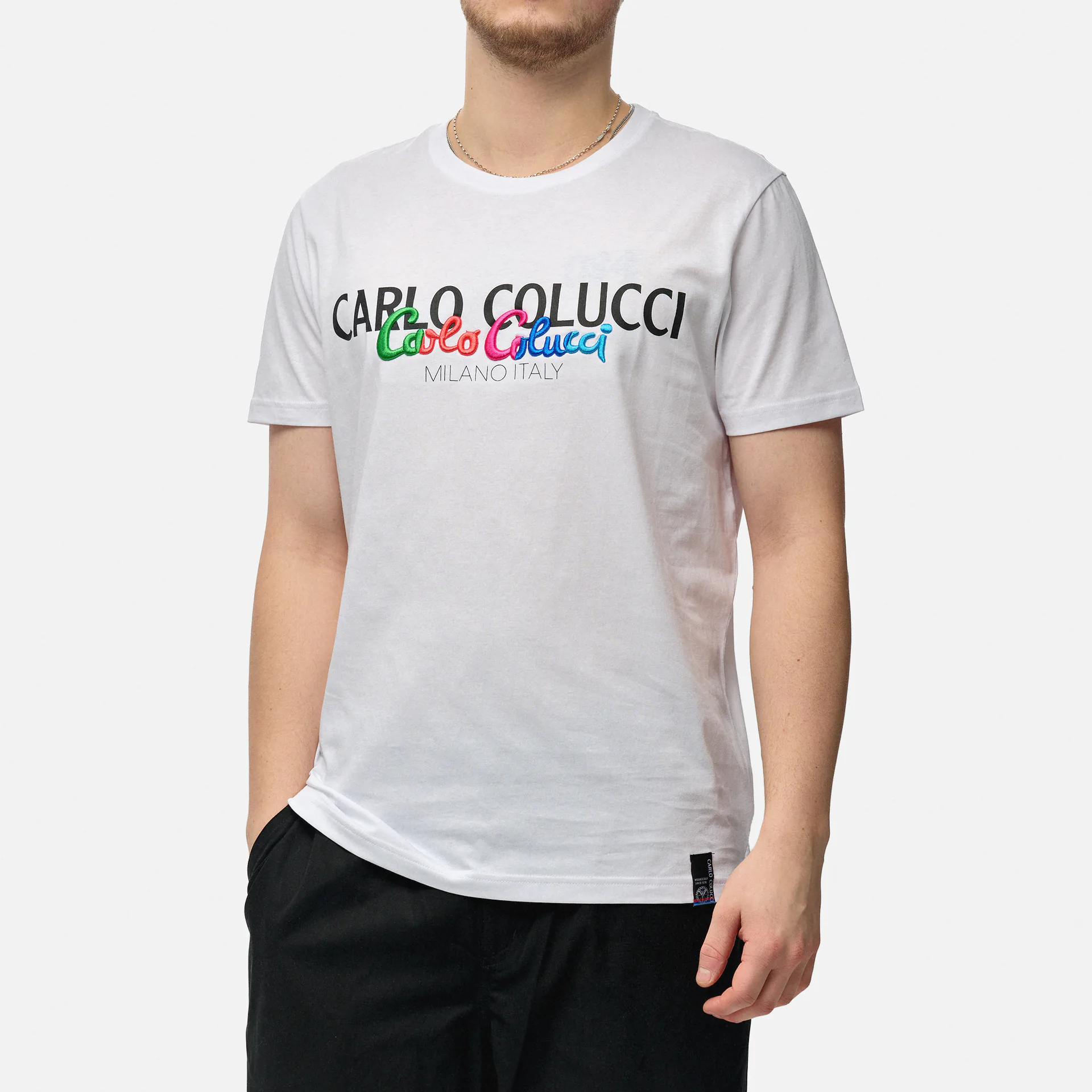 Carlo Colucci Rainbow T-Shirt White