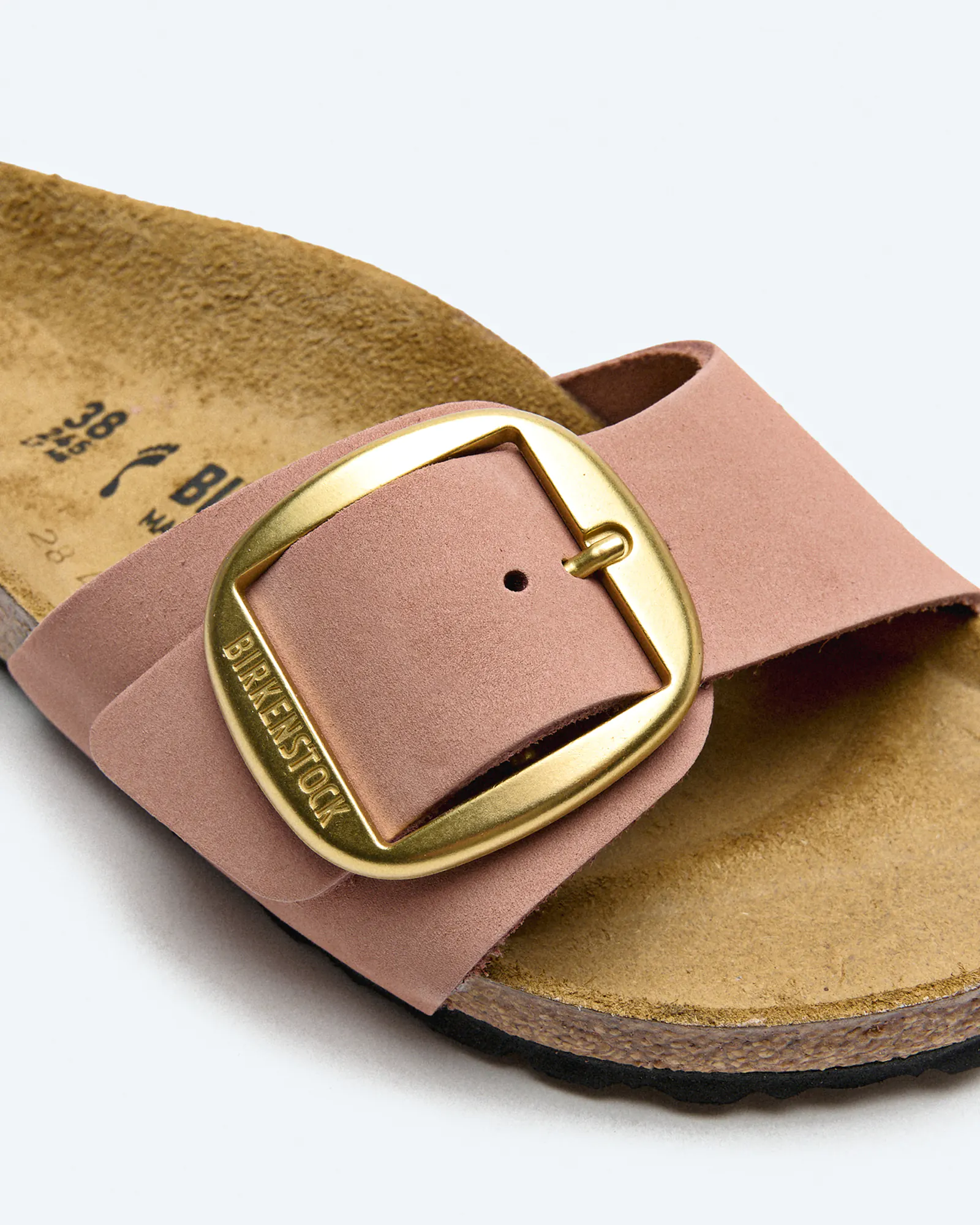 Birkenstock Madrid Big Buckle Natural Leather Nubuk (Narrow Fit) Sandals Old Rose Birkenstock Madrid Big Buckle Natural Leather Nubuk (Narrow Fit) Sandals Old Rose