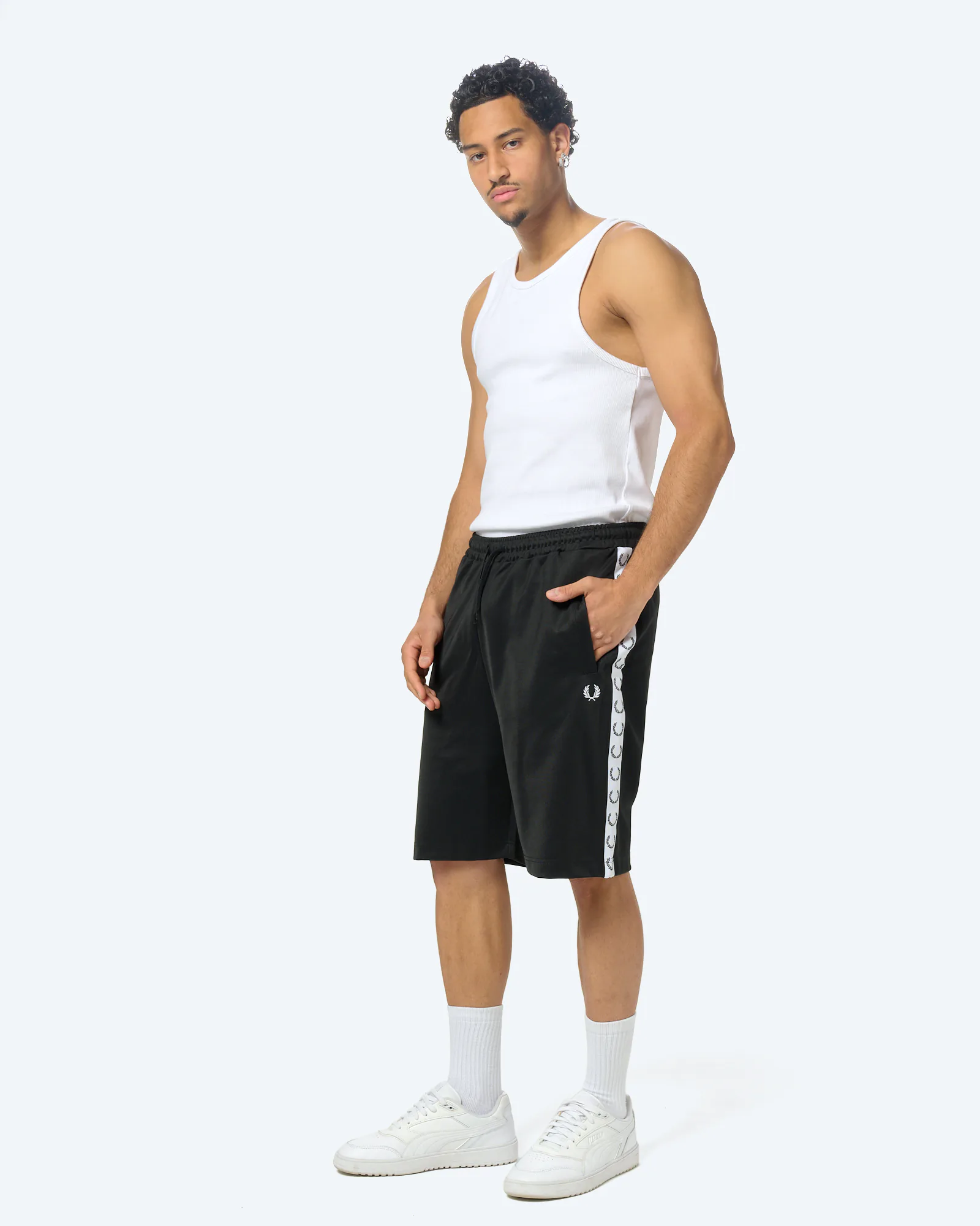 Fred Perry Fred Perry Taped Tricot Short Black