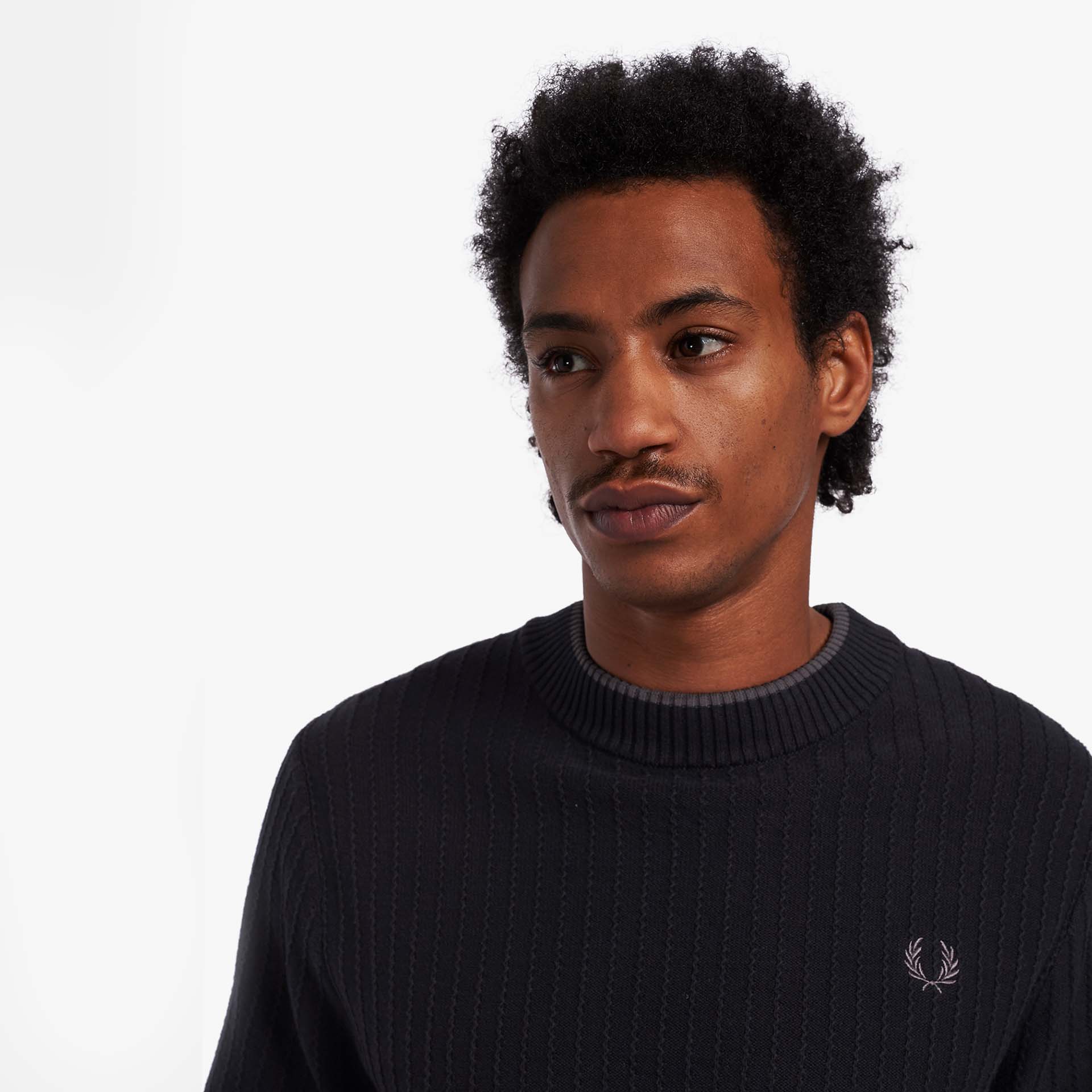Fred Perry Textured Crew Neck Pullover